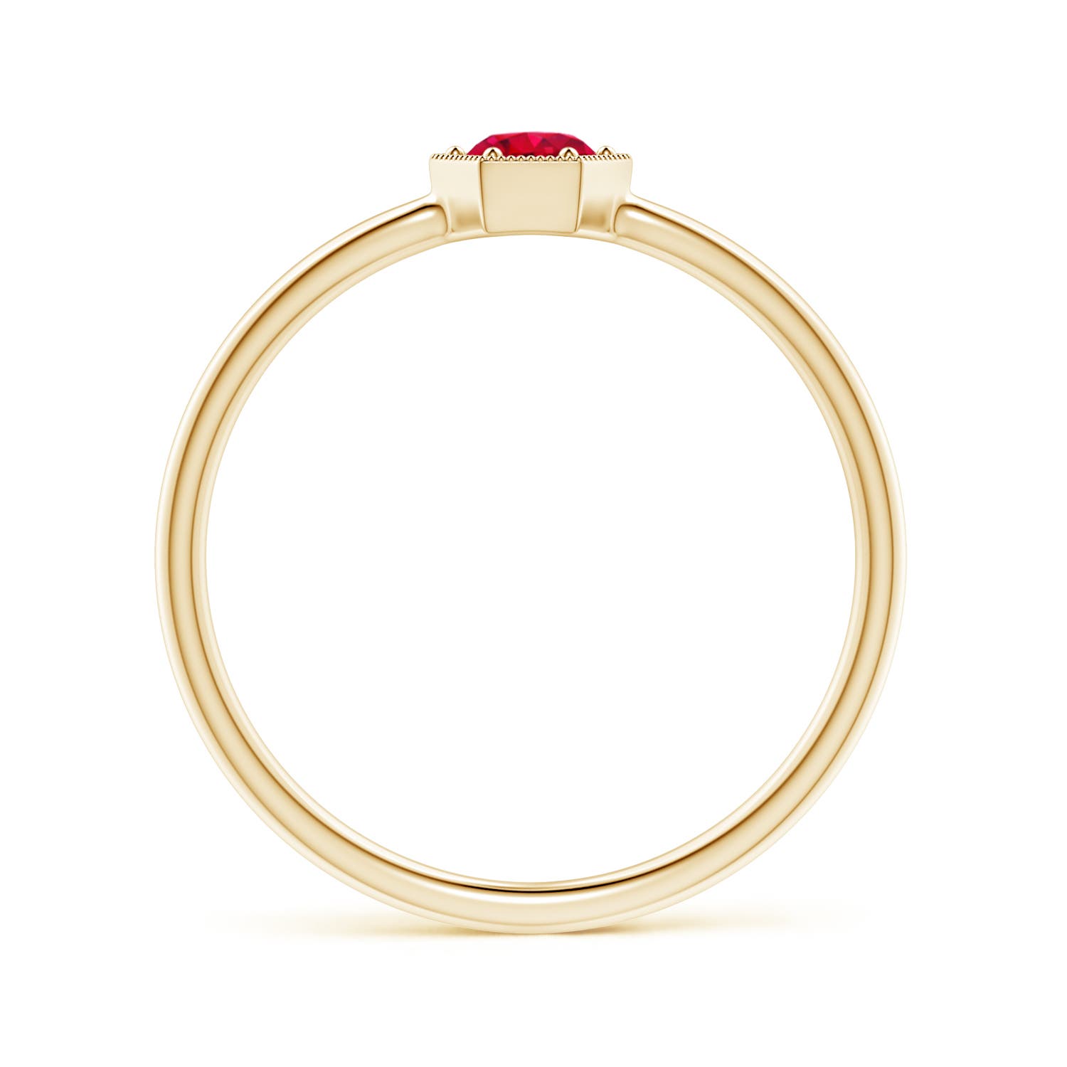 AAA - Ruby / 0.28 CT / 14 KT Yellow Gold