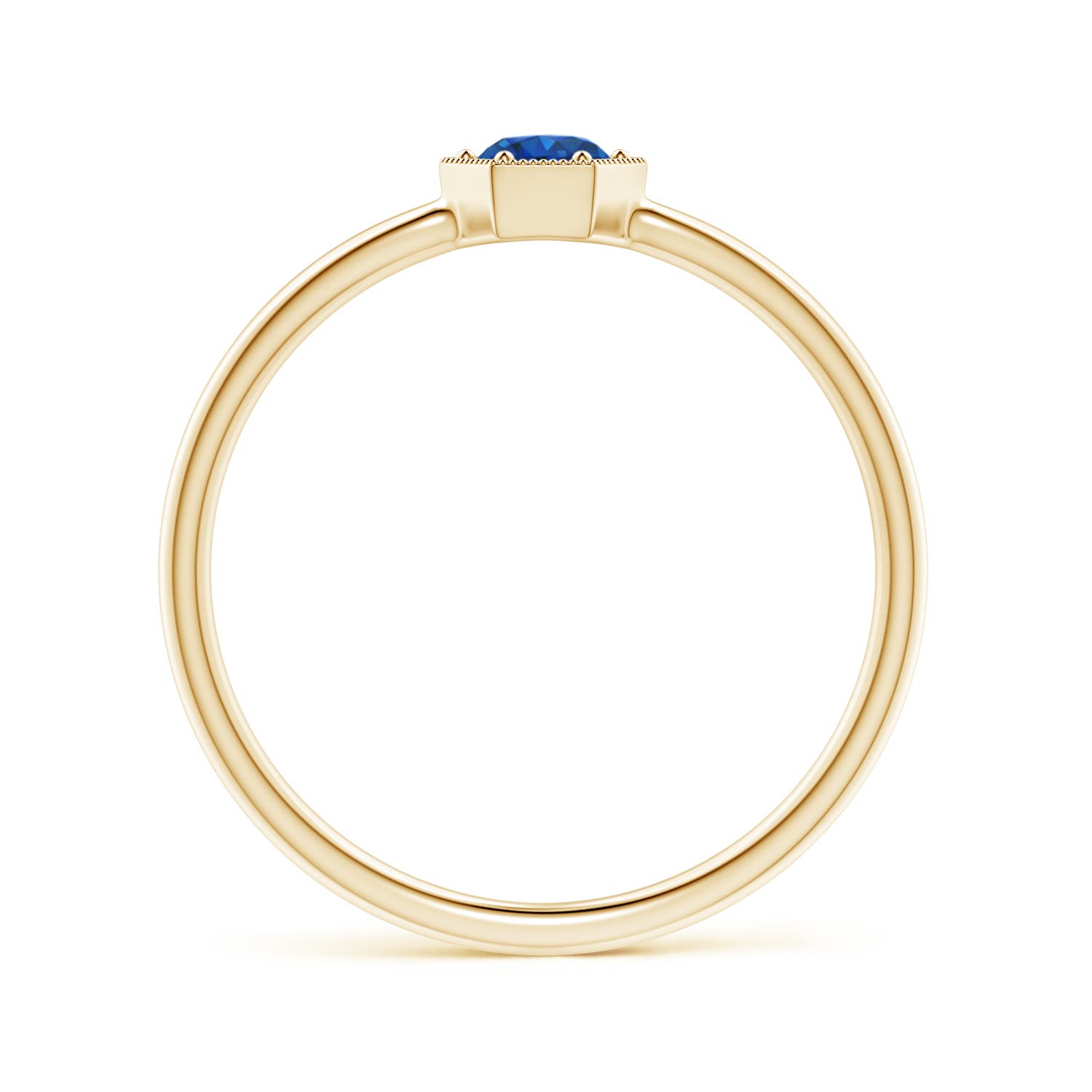 AAA - Blue Sapphire / 0.26 CT / 14 KT Yellow Gold