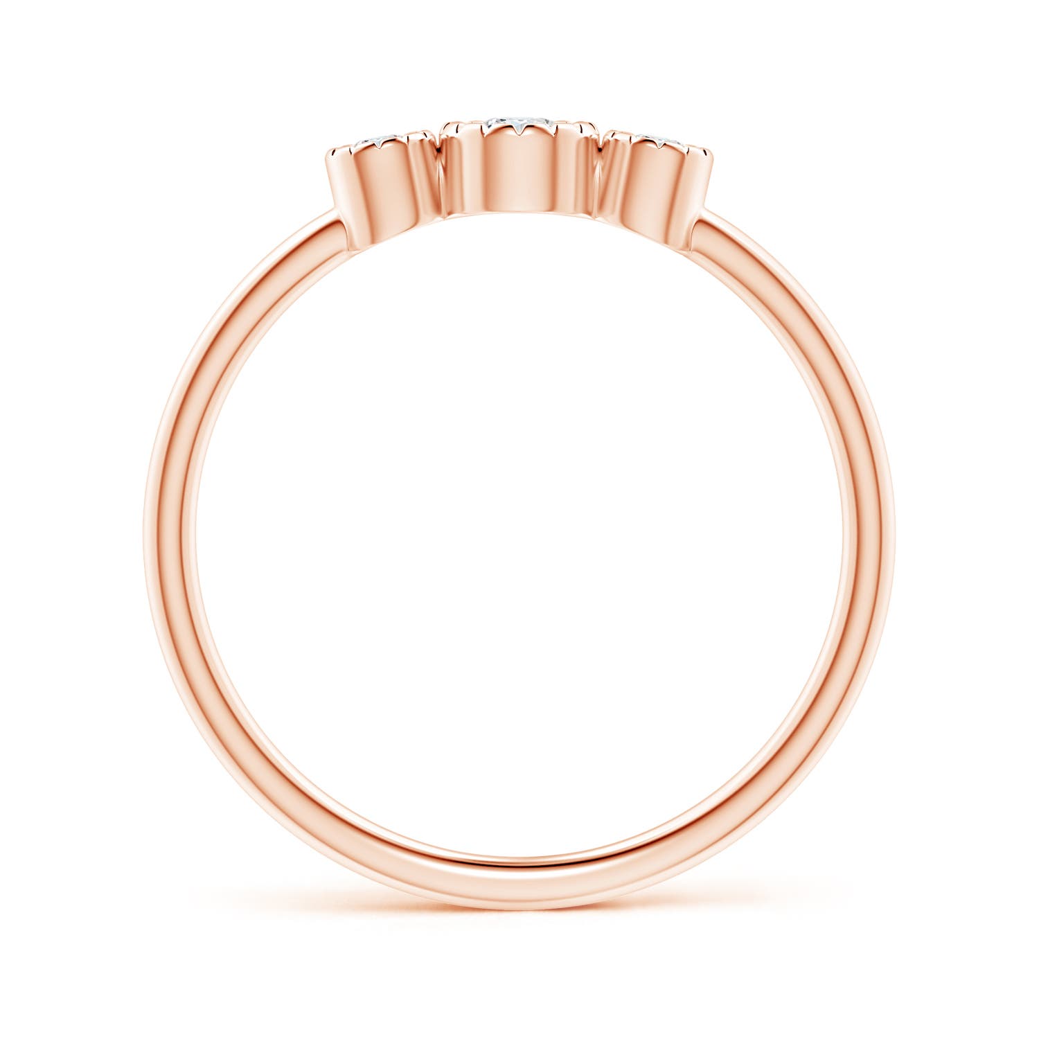 G, VS2 / 0.18 CT / 14 KT Rose Gold