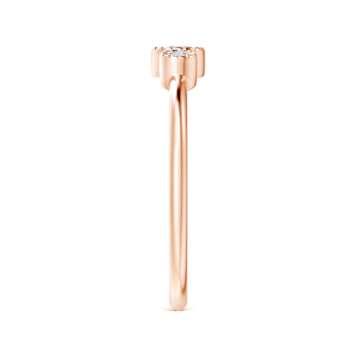 H, SI2 / 0.18 CT / 14 KT Rose Gold