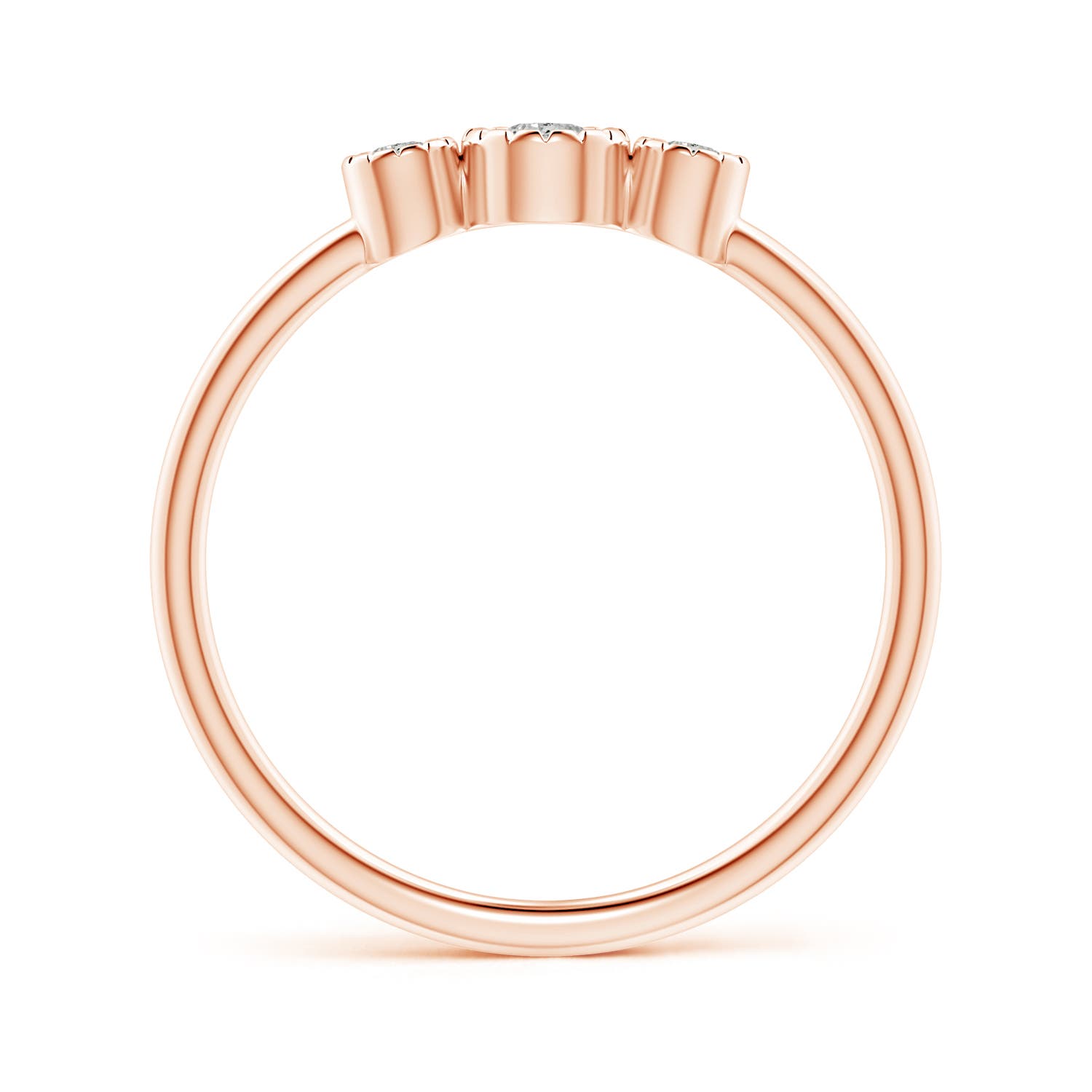 K, I3 / 0.18 CT / 14 KT Rose Gold