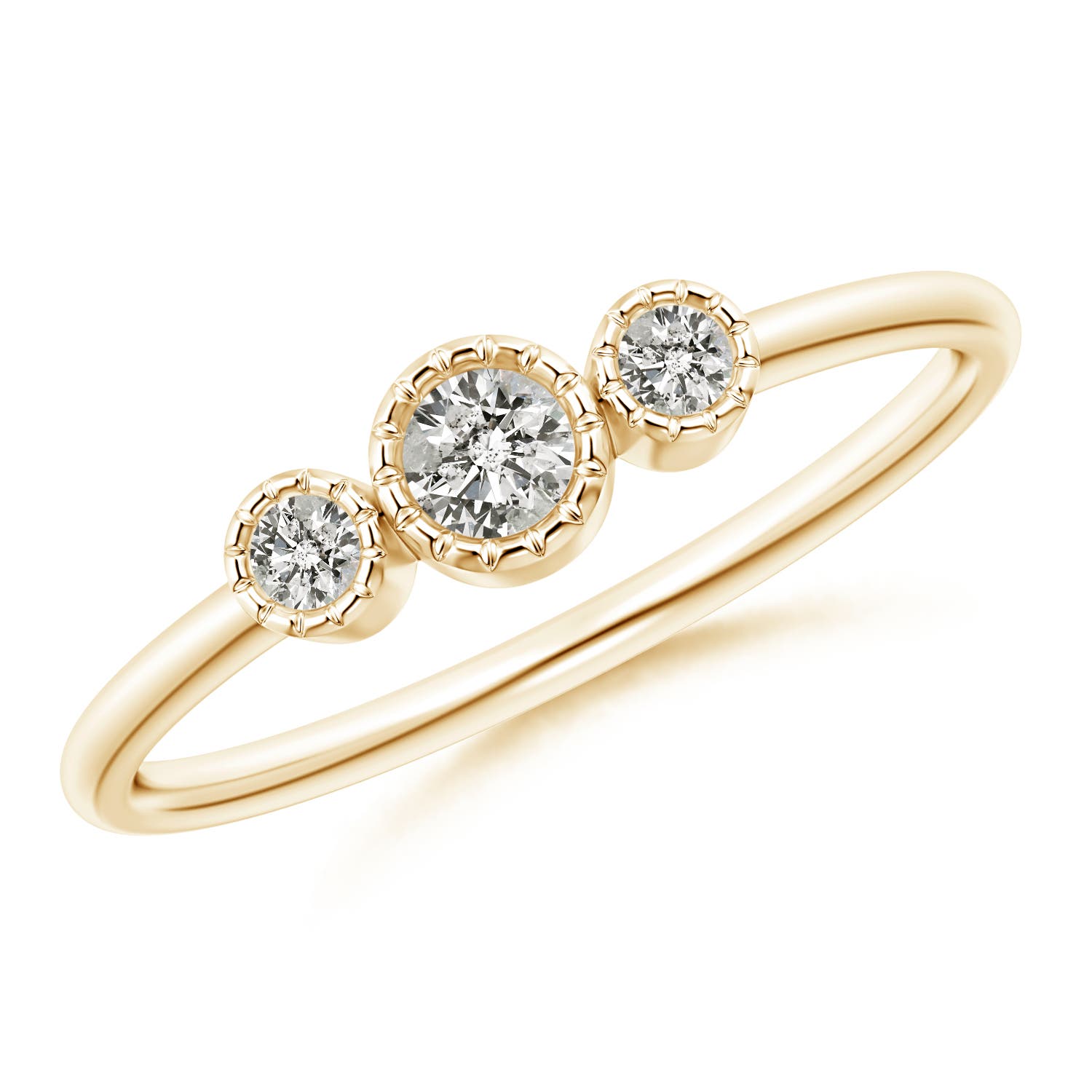 K, I3 / 0.18 CT / 14 KT Yellow Gold