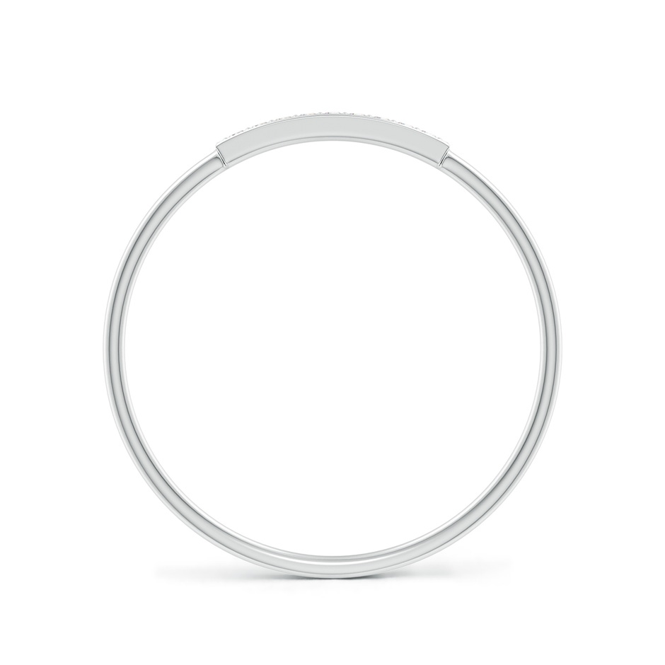 1mm GVS2 Pave Set Diamond Bar Ring with Milgrain in P950 Platinum side 199