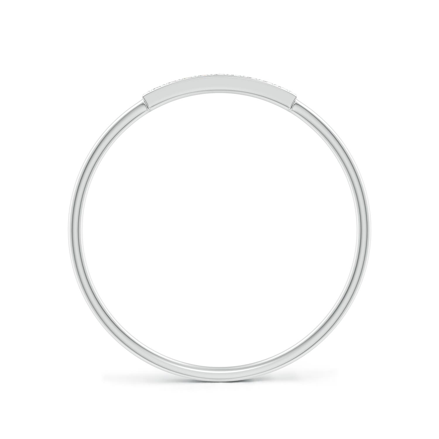 ANGARA Natural 0.04 Ct KI3-Grade Diamond Bar Ring in 14K Solid Gold - Picture 14 of 34