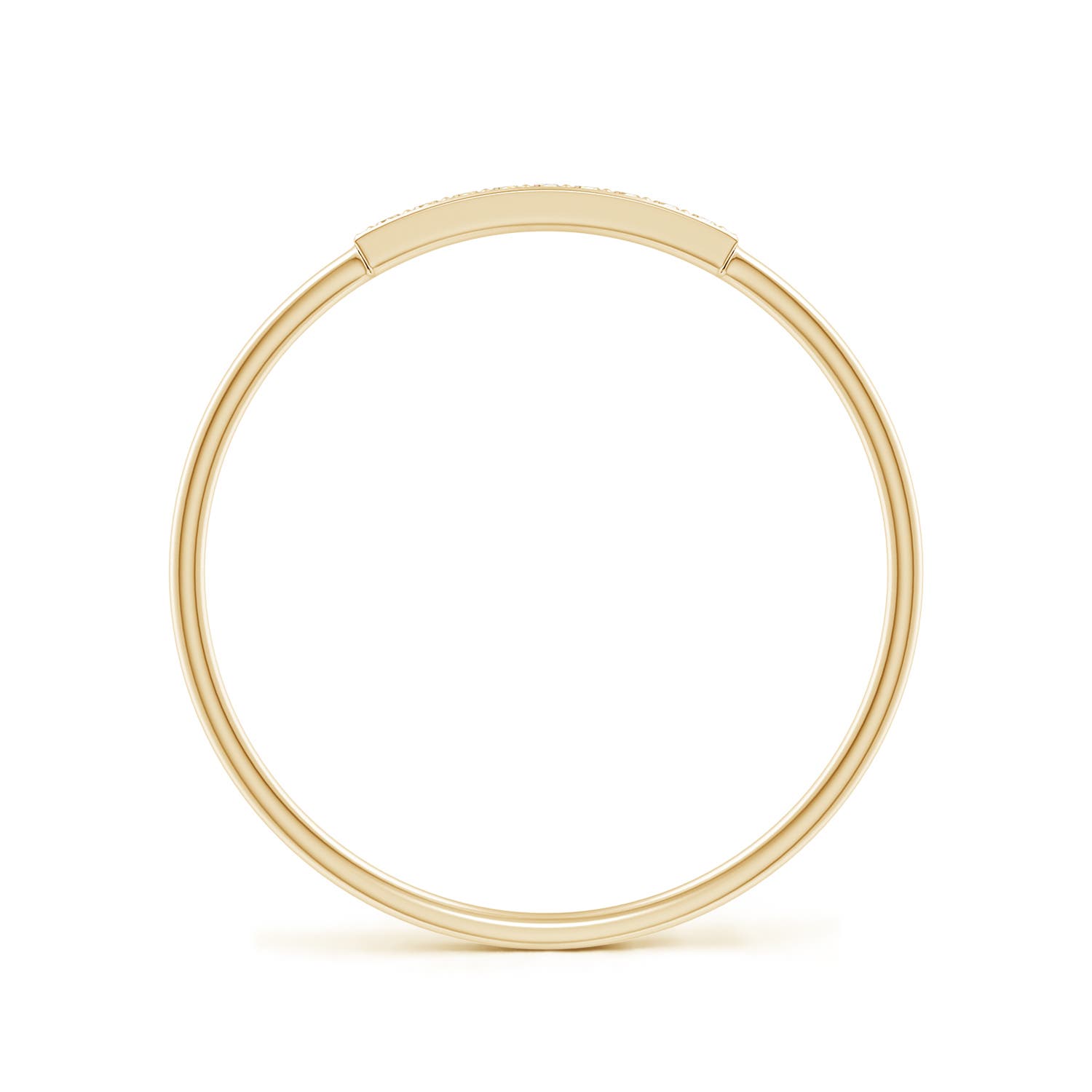 ANGARA Natural 0.04 Ct KI3-Grade Diamond Bar Ring in 14K Solid Gold - Picture 25 of 34