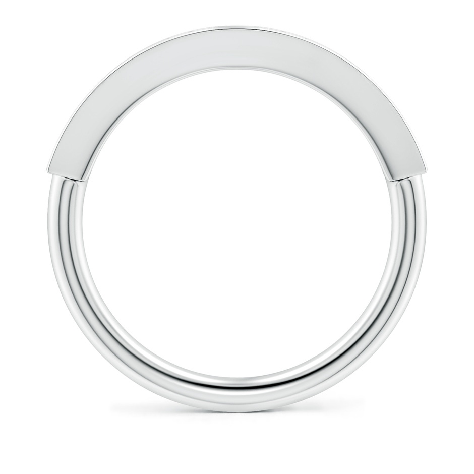 4.8mm GVS2 Pave Set Diamond Bar Ring with Milgrain in White Gold side 199