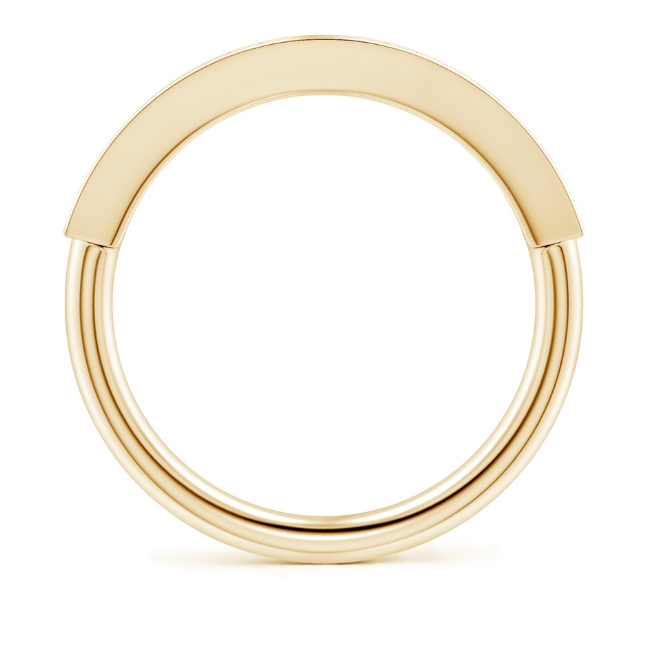 4.8mm GVS2 Pave Set Diamond Bar Ring with Milgrain in Yellow Gold side 199