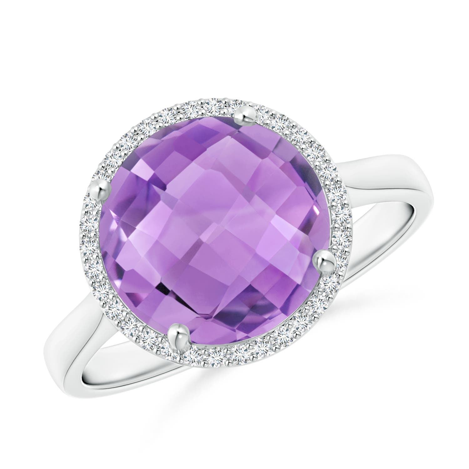 A - Amethyst / 3.77 CT / 14 KT White Gold