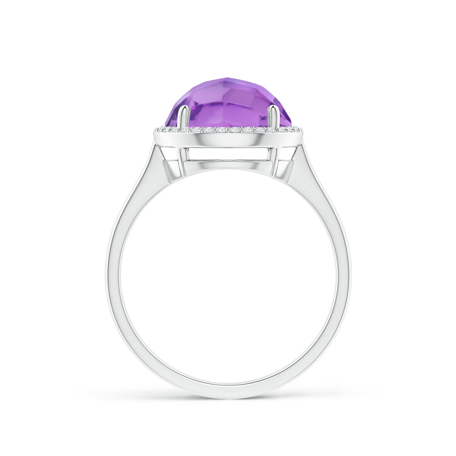 A - Amethyst / 3.77 CT / 14 KT White Gold