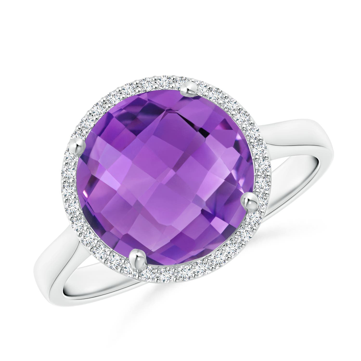 AA - Amethyst / 3.77 CT / 14 KT White Gold