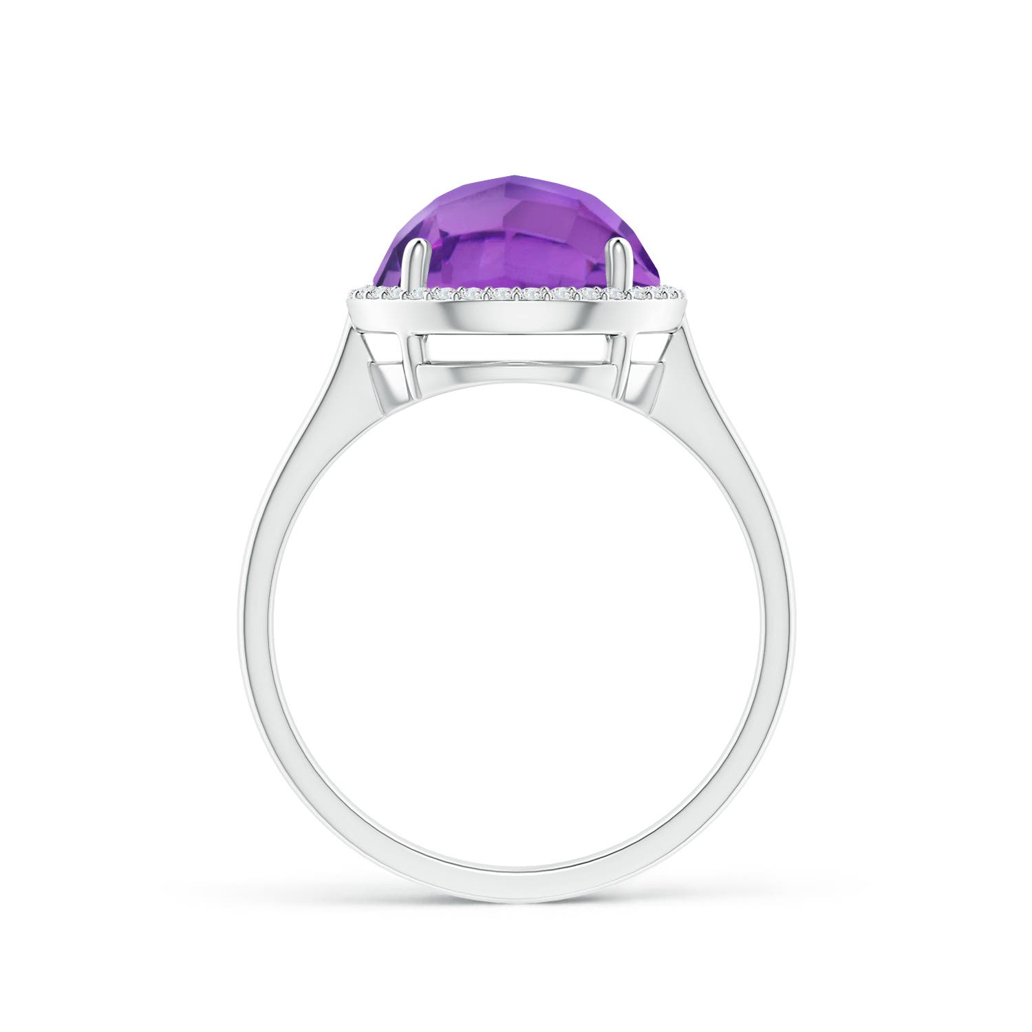 AA - Amethyst / 3.77 CT / 14 KT White Gold