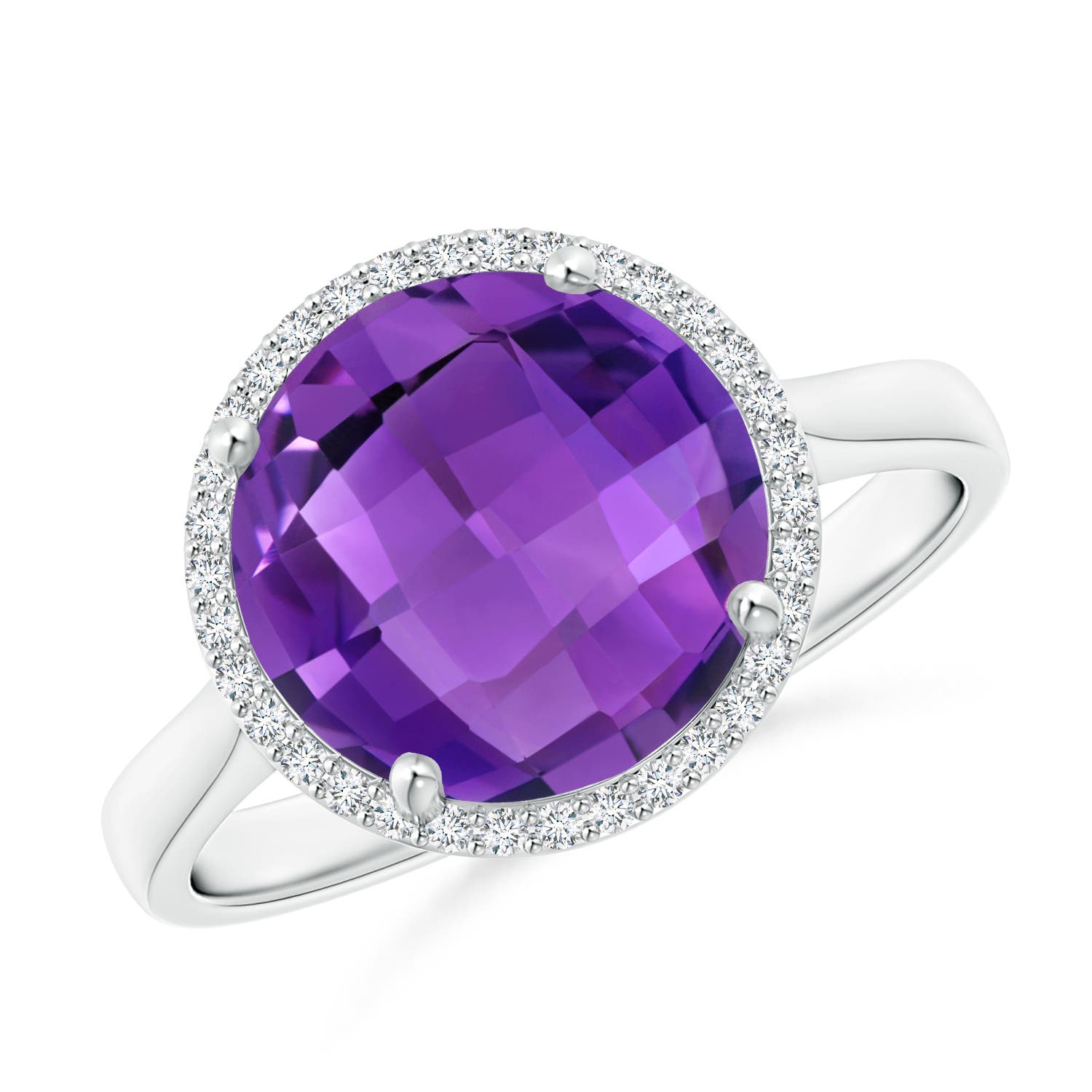 AAA - Amethyst / 3.77 CT / 14 KT White Gold