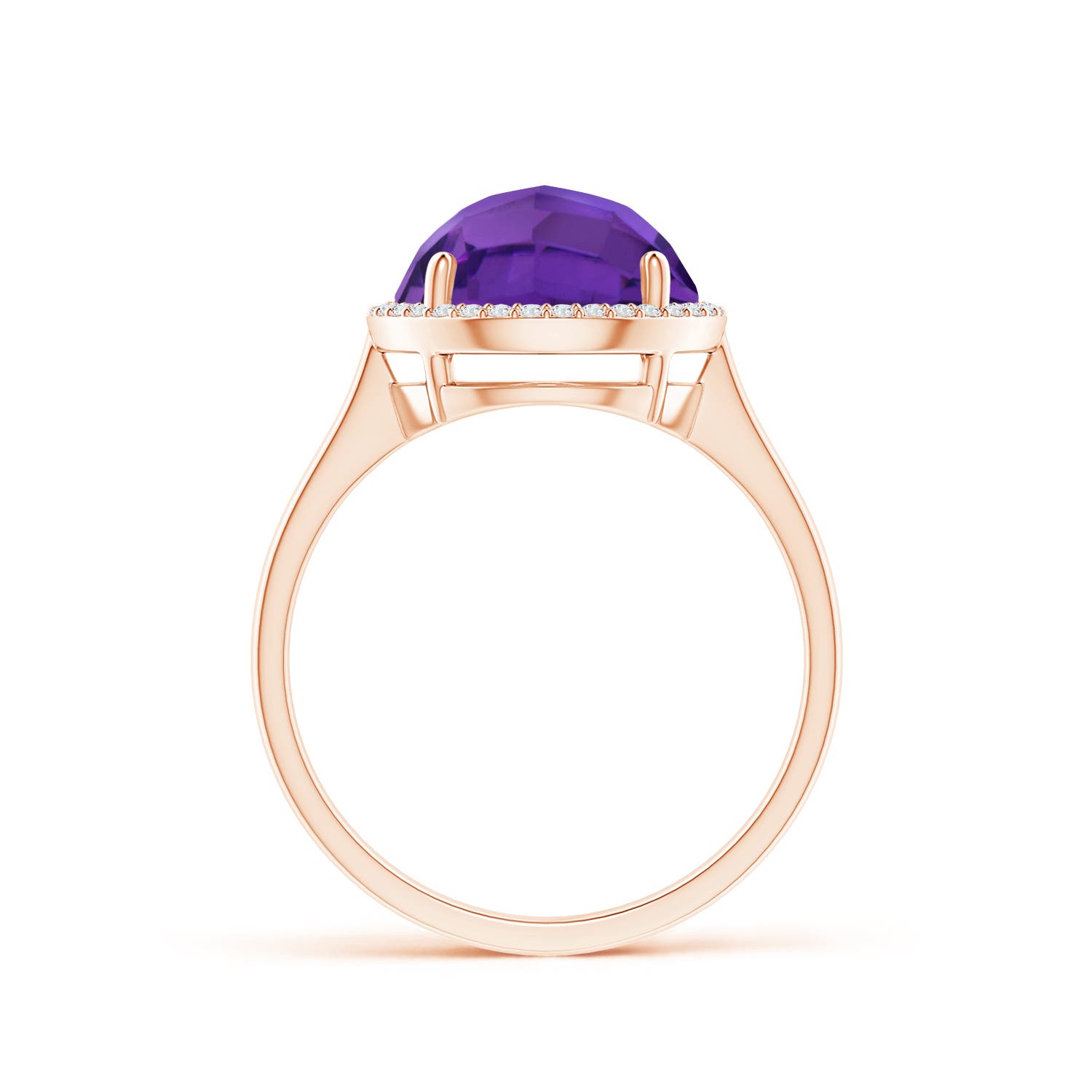 AAAA - Amethyst / 3.77 CT / 14 KT Rose Gold