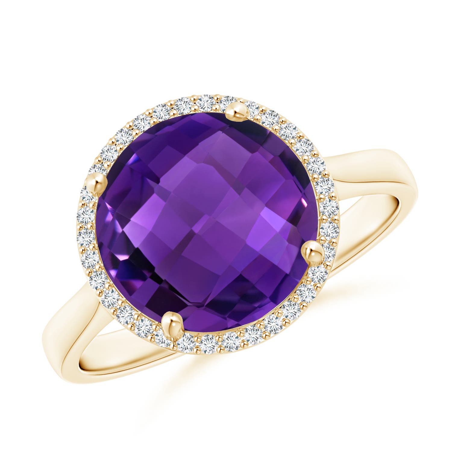 AAAA - Amethyst / 3.77 CT / 14 KT Yellow Gold