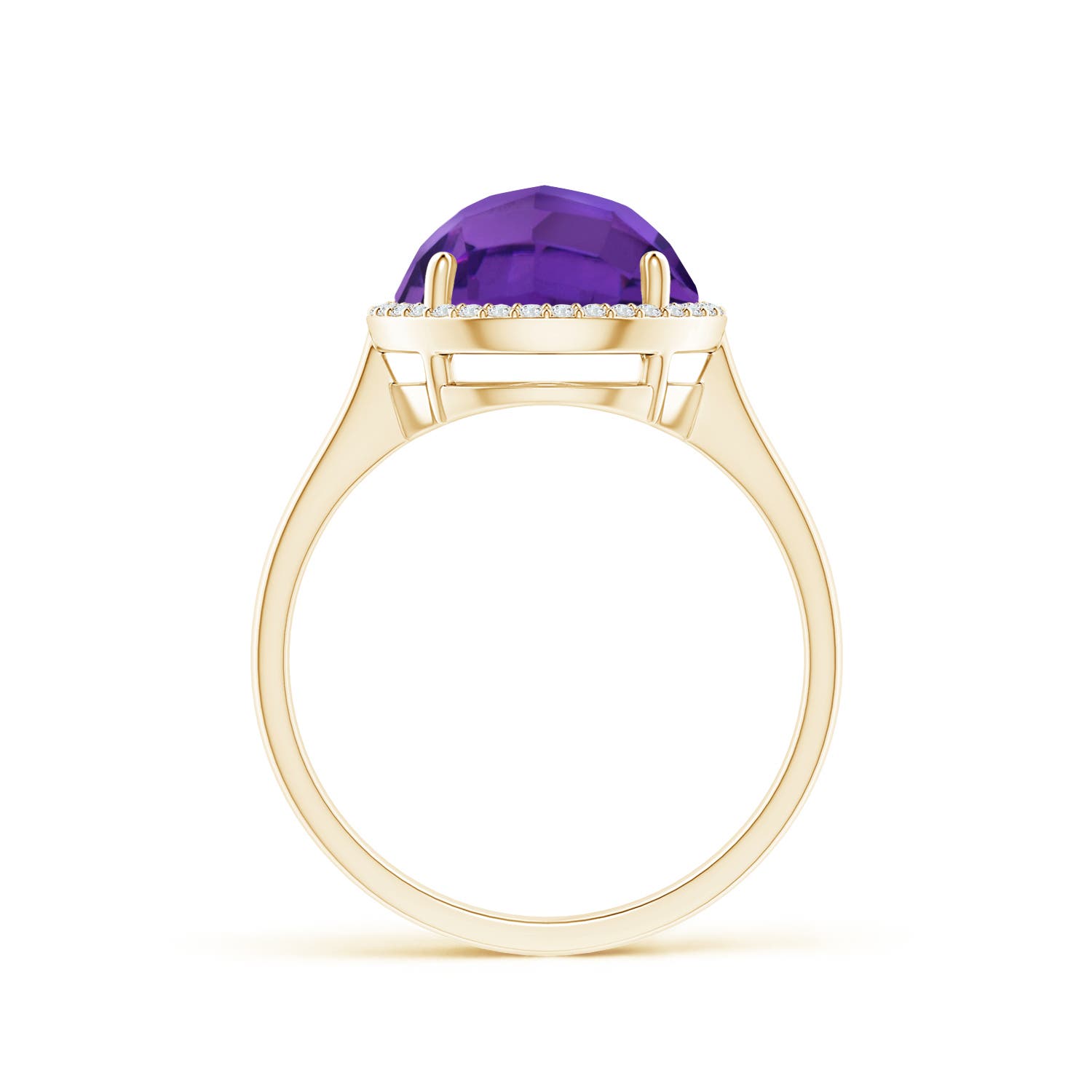 AAAA - Amethyst / 3.77 CT / 14 KT Yellow Gold