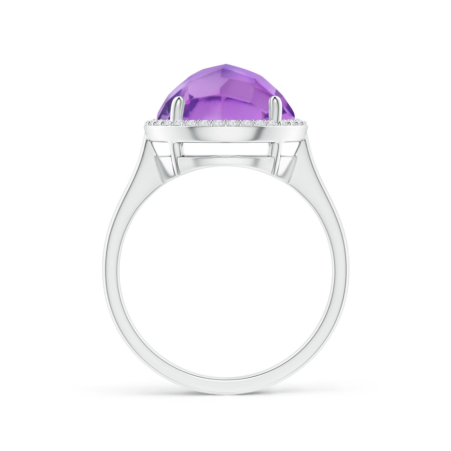A - Amethyst / 5.02 CT / 14 KT White Gold