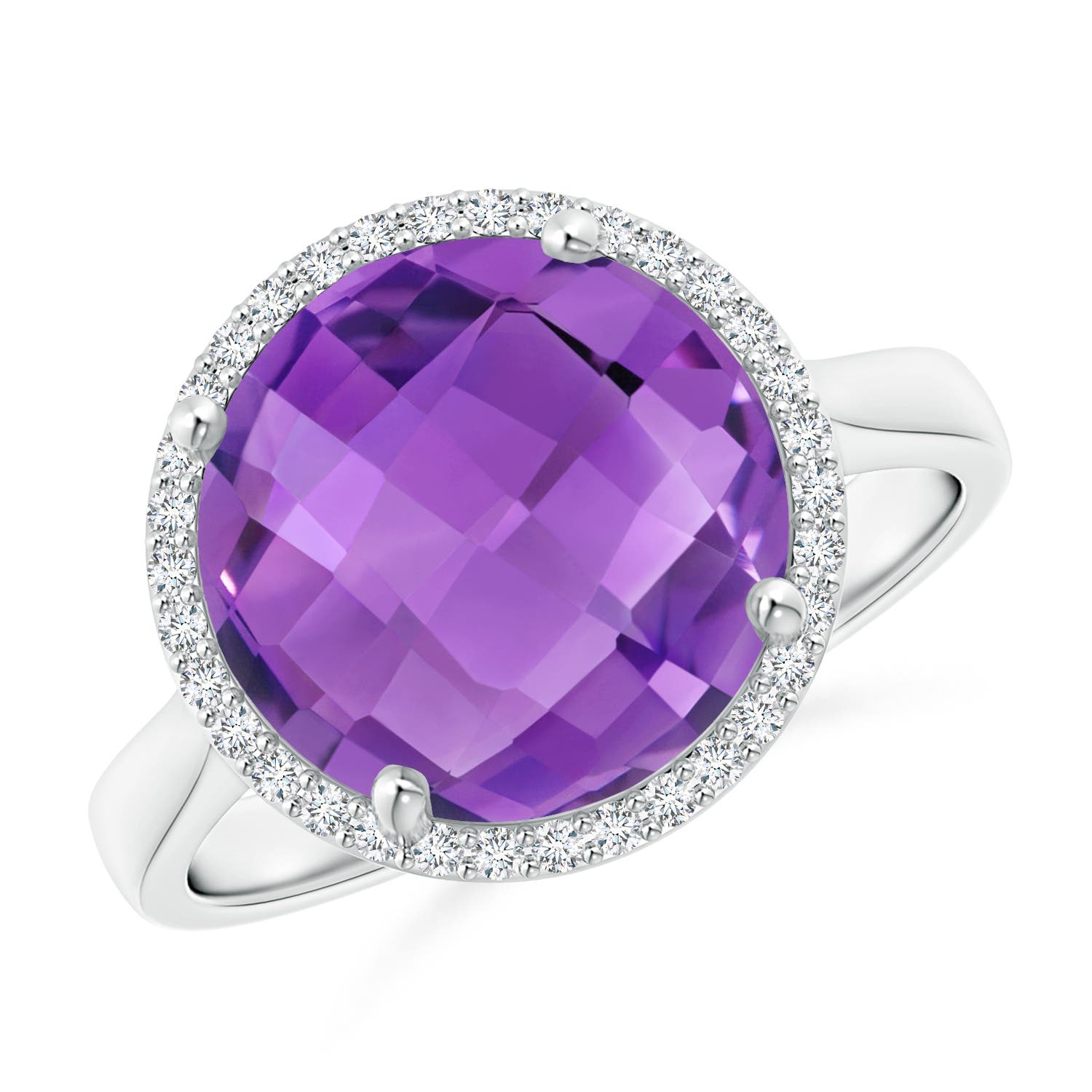 AA - Amethyst / 5.02 CT / 14 KT White Gold