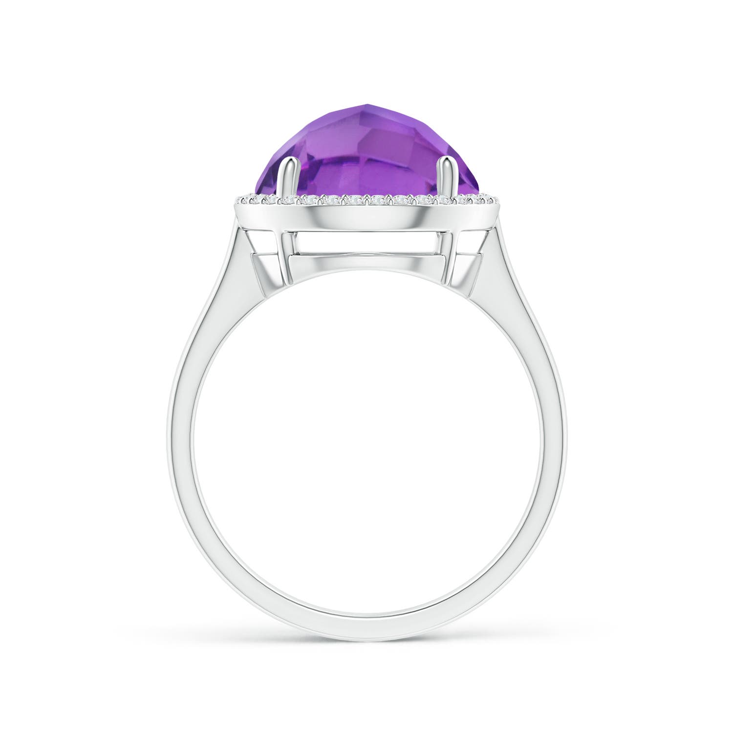 AA - Amethyst / 5.02 CT / 14 KT White Gold
