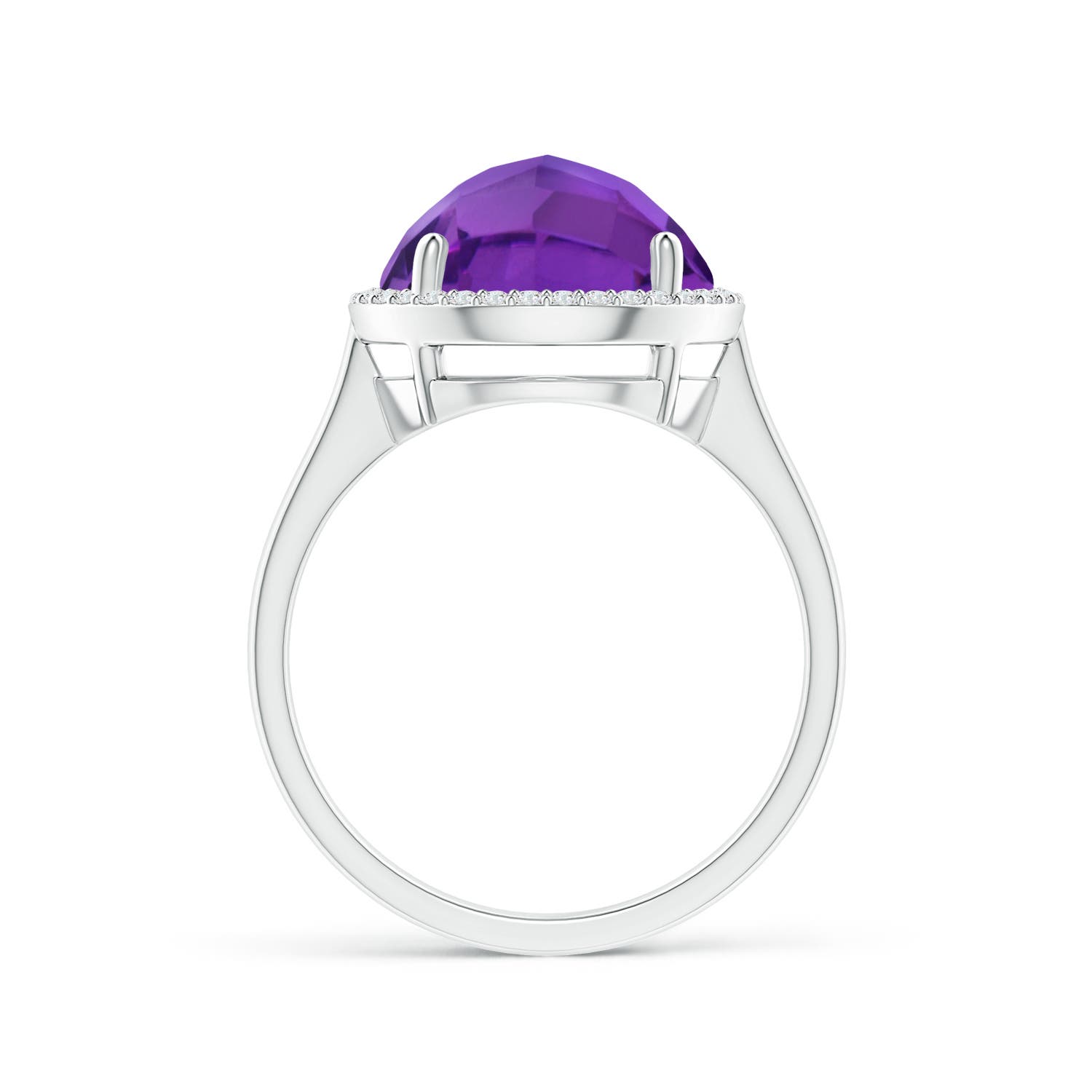 AAA - Amethyst / 5.02 CT / 14 KT White Gold