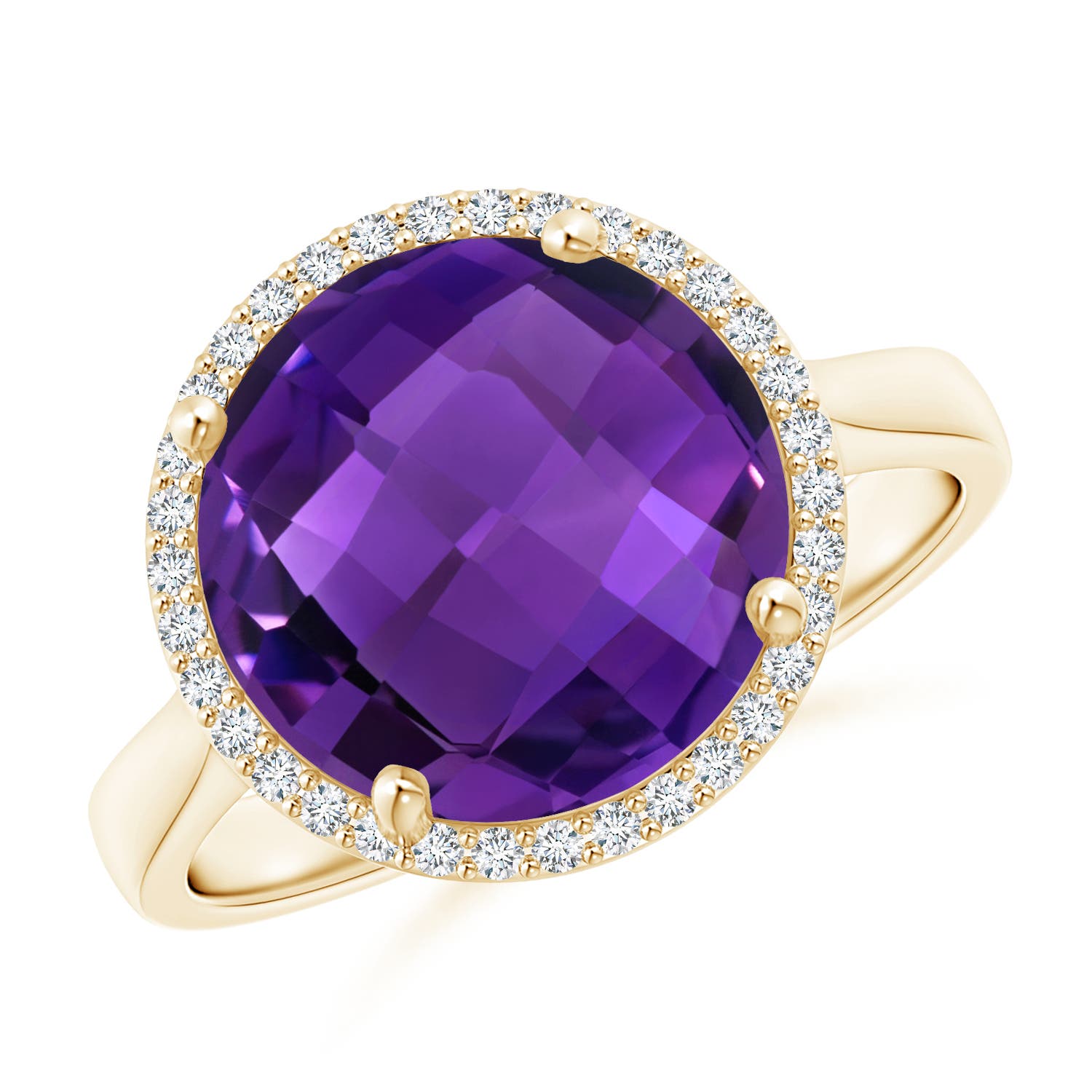 AAAA - Amethyst / 5.02 CT / 14 KT Yellow Gold