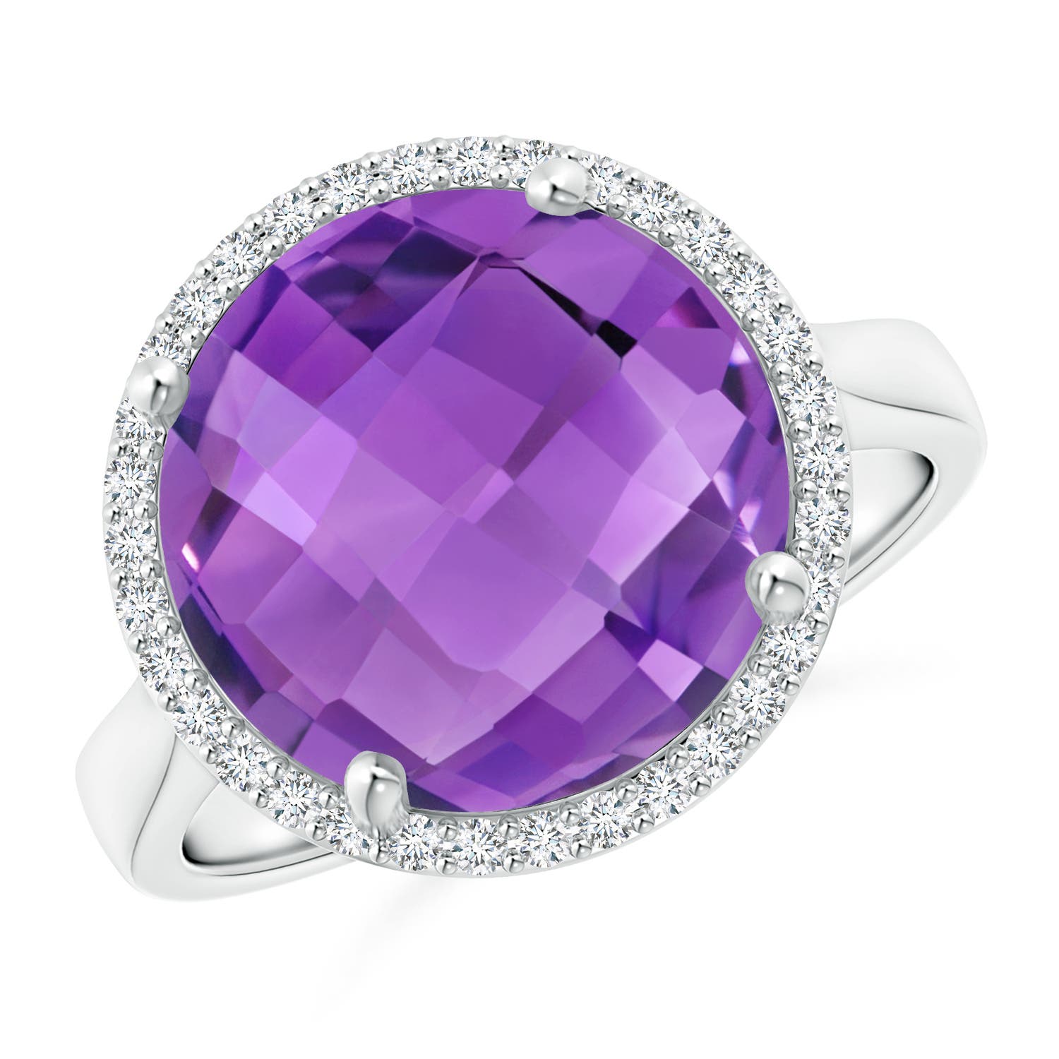 AA - Amethyst / 5.7 CT / 14 KT White Gold