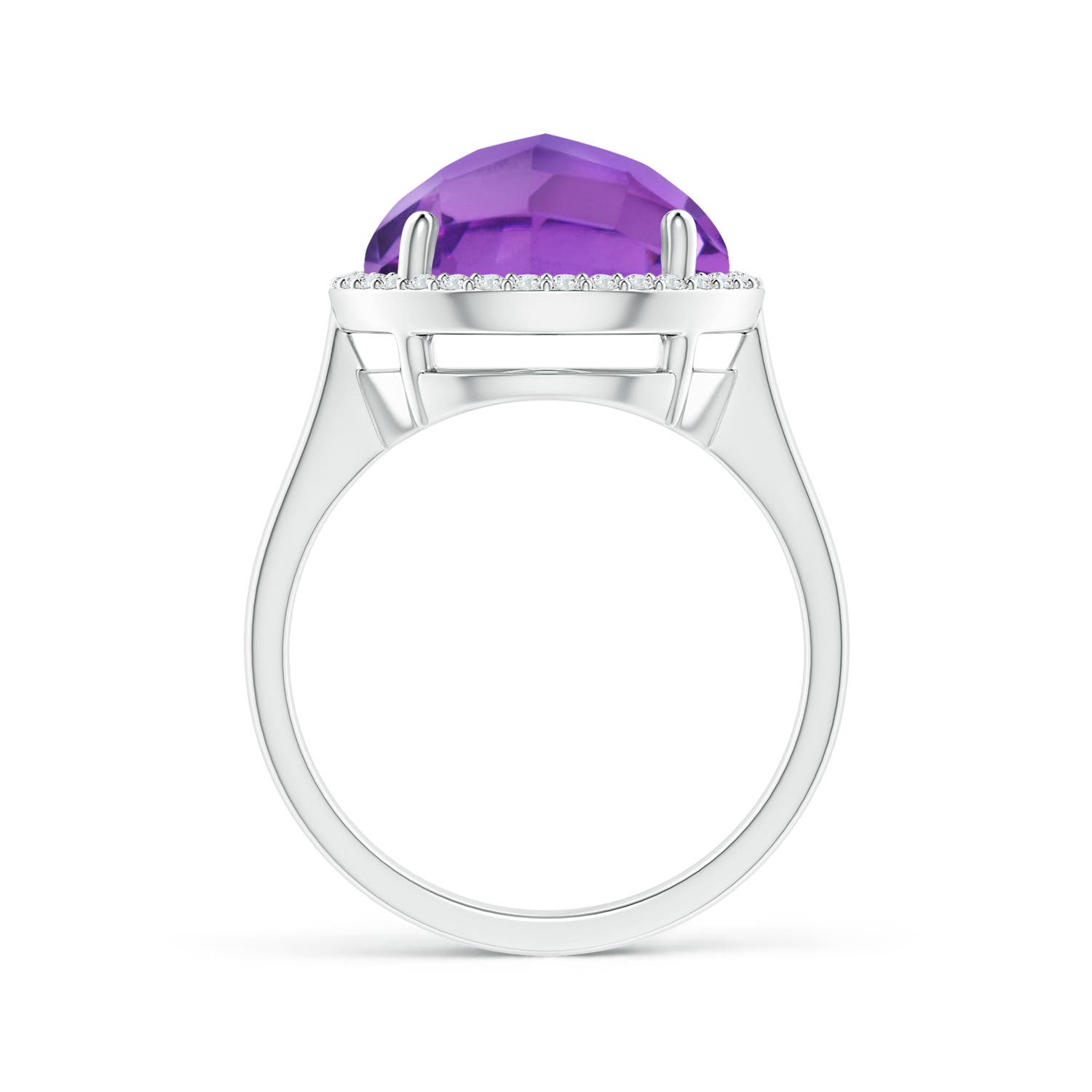 AA - Amethyst / 5.7 CT / 14 KT White Gold