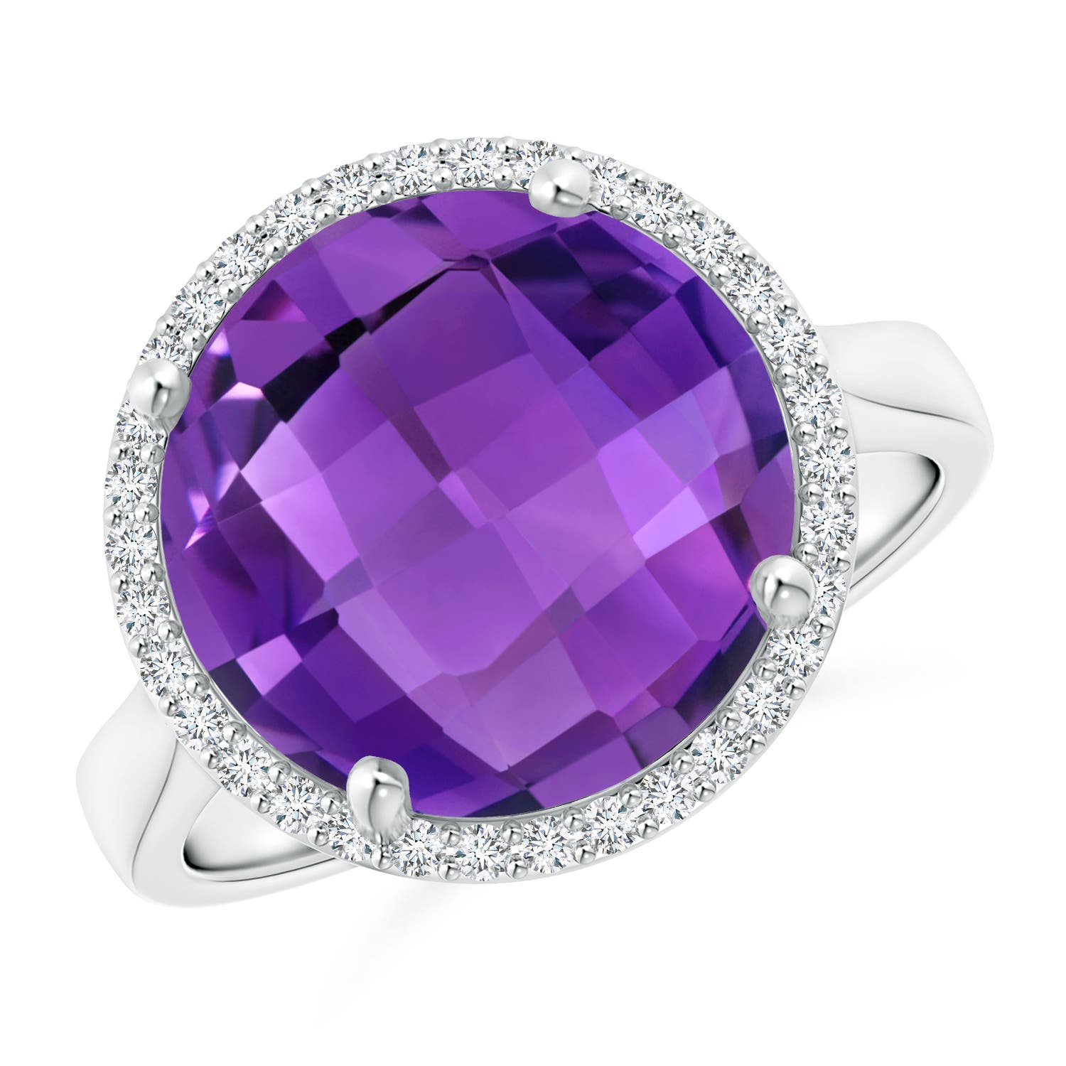 AAA - Amethyst / 5.7 CT / 14 KT White Gold