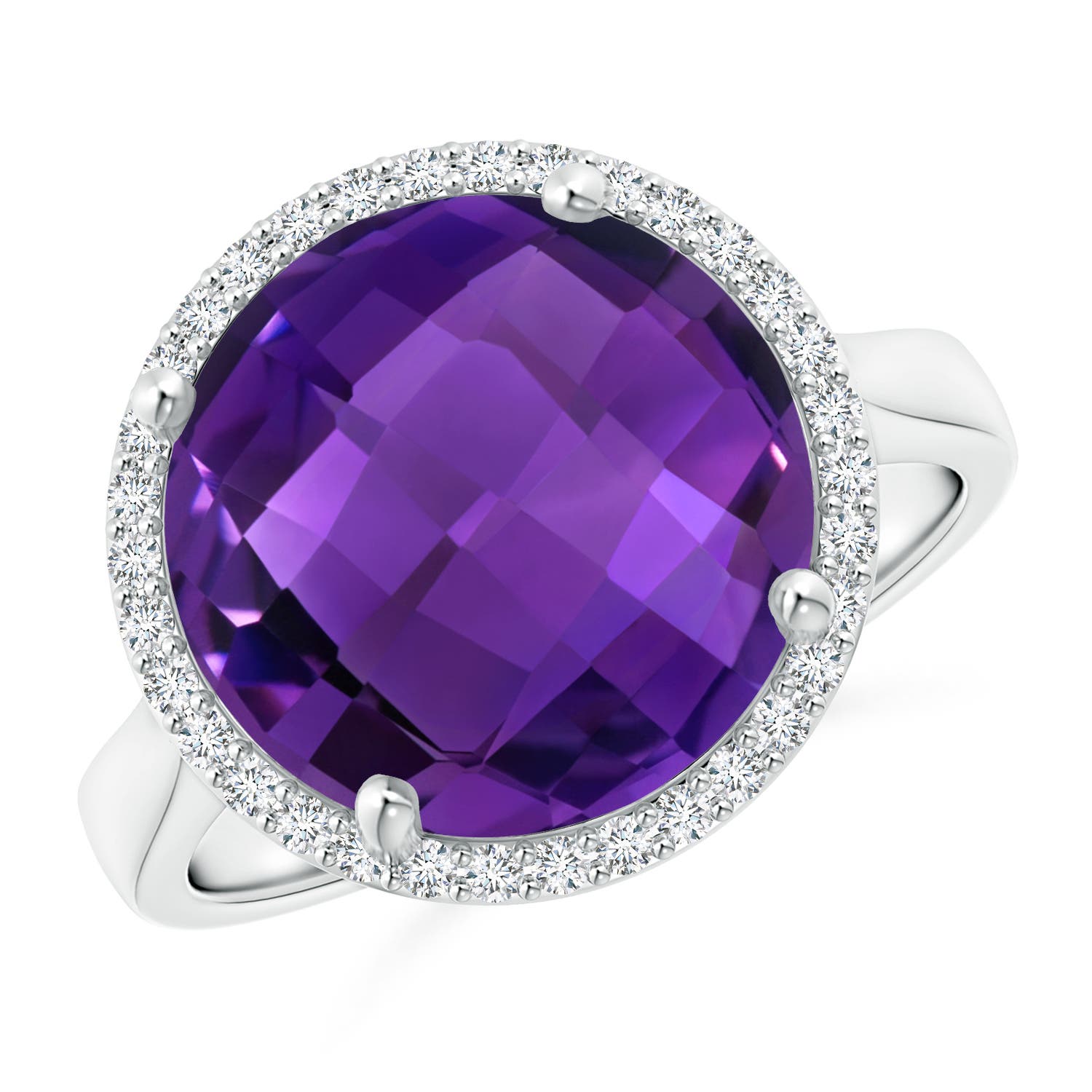 AAAA - Amethyst / 5.7 CT / 14 KT White Gold