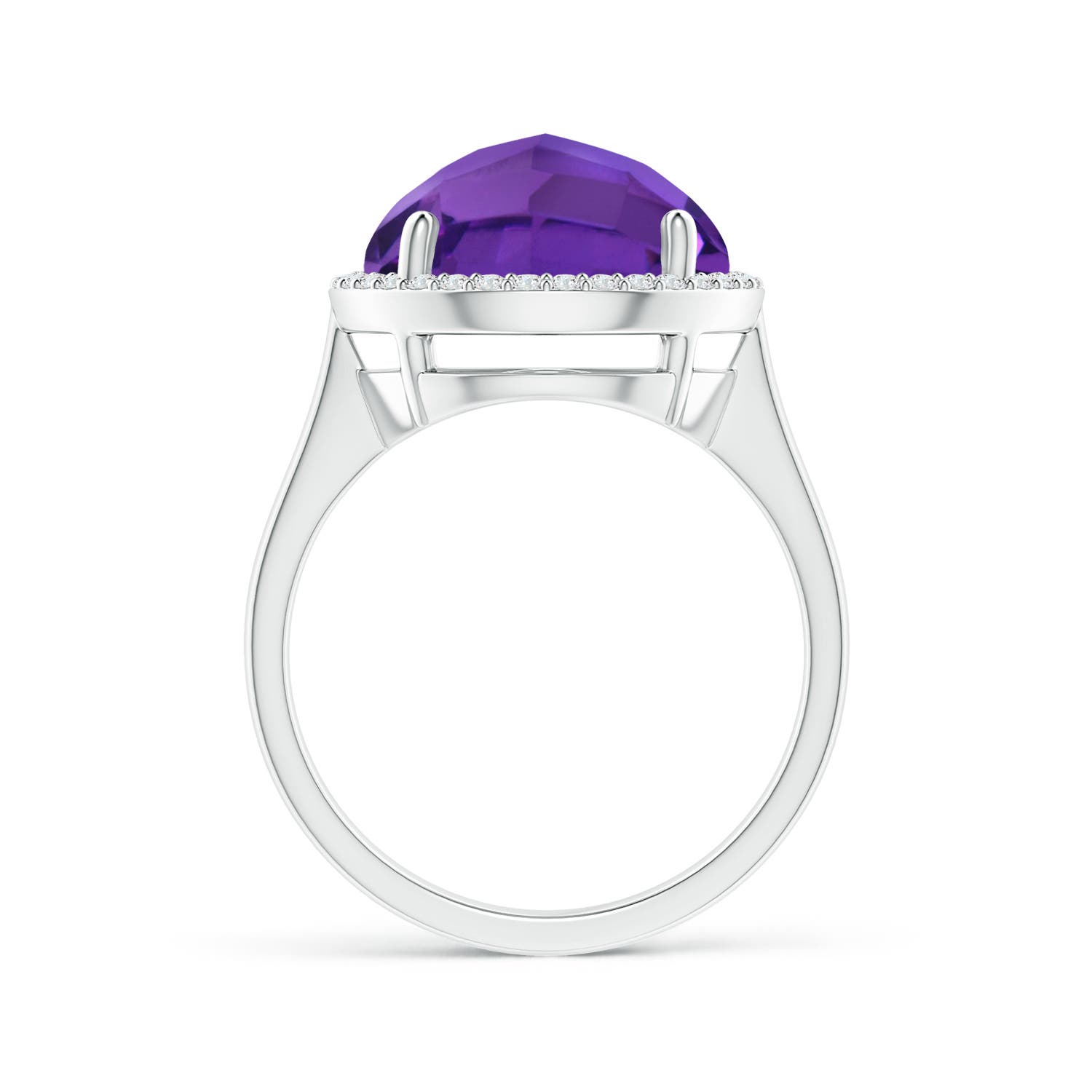 AAAA - Amethyst / 5.7 CT / 14 KT White Gold