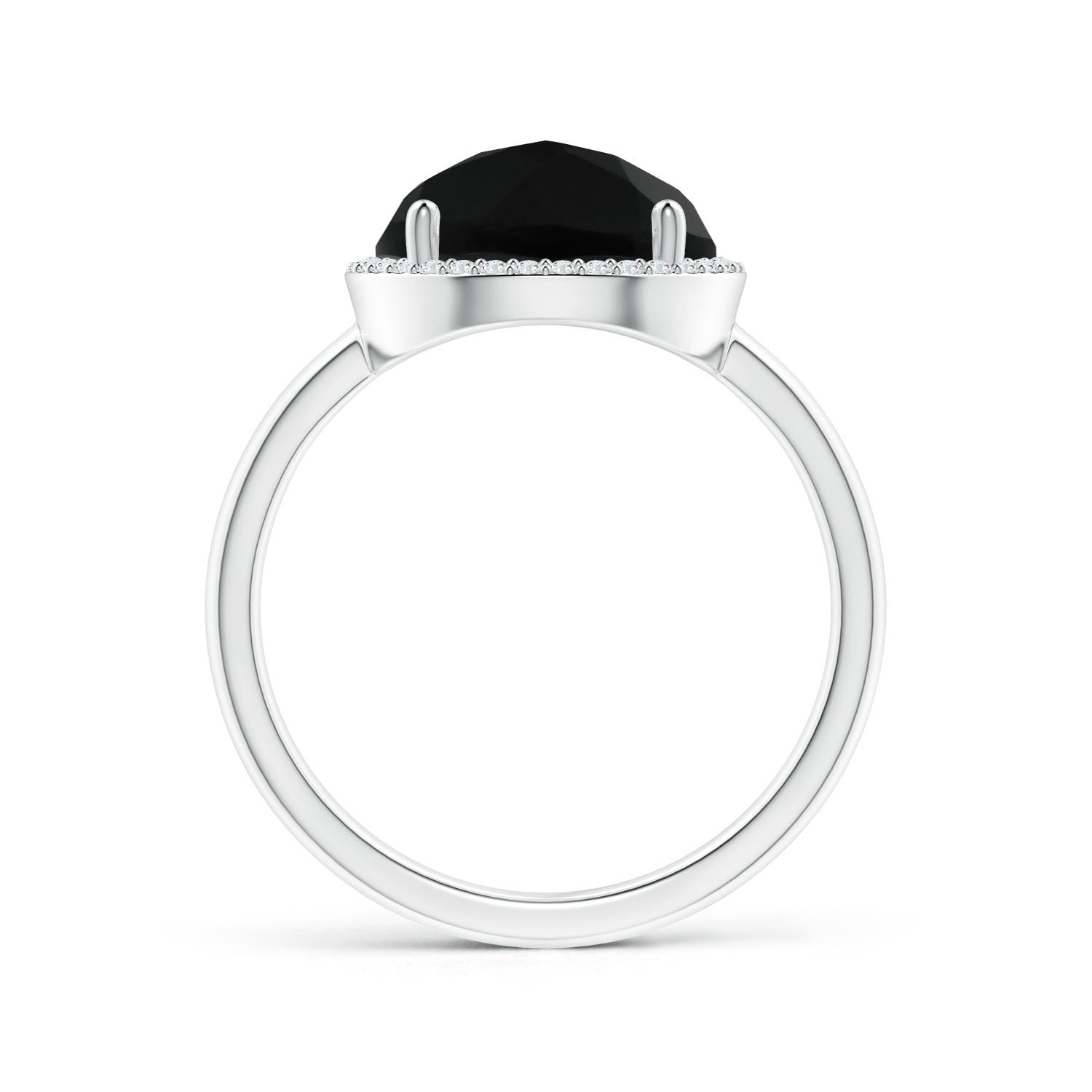 AAA - Black Onyx / 5.1 CT / 14 KT White Gold