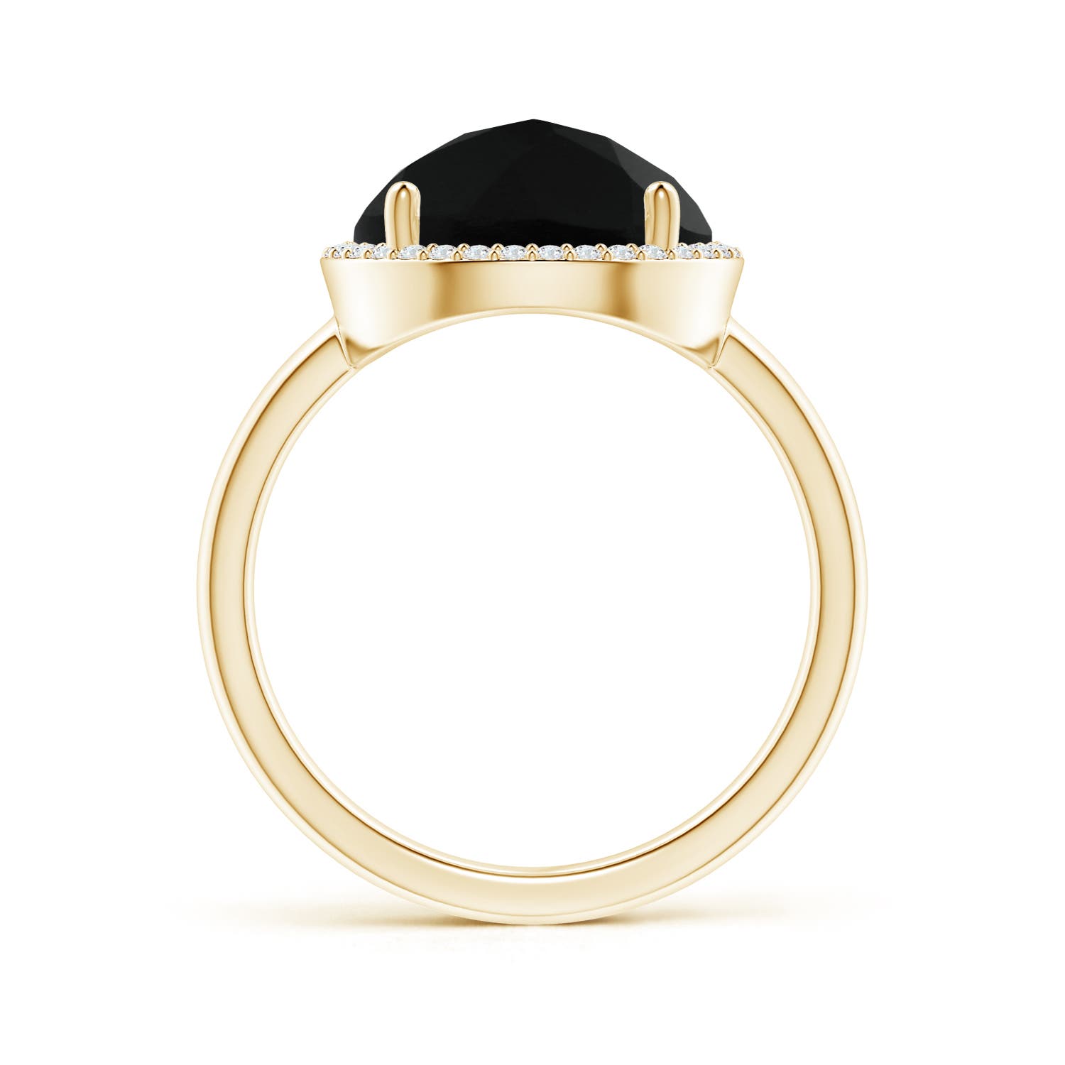 AAA - Black Onyx / 7.17 CT / 14 KT Yellow Gold