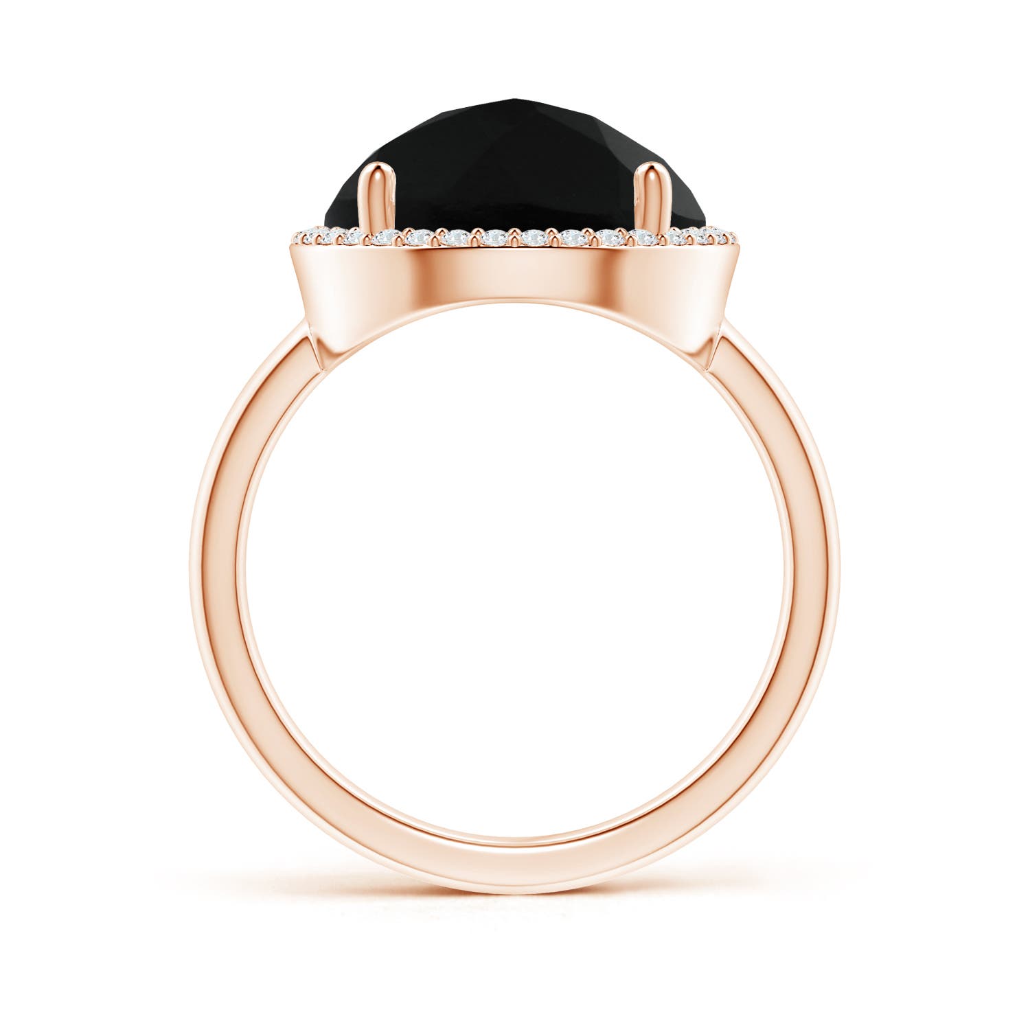 AAA - Black Onyx / 9.45 CT / 14 KT Rose Gold