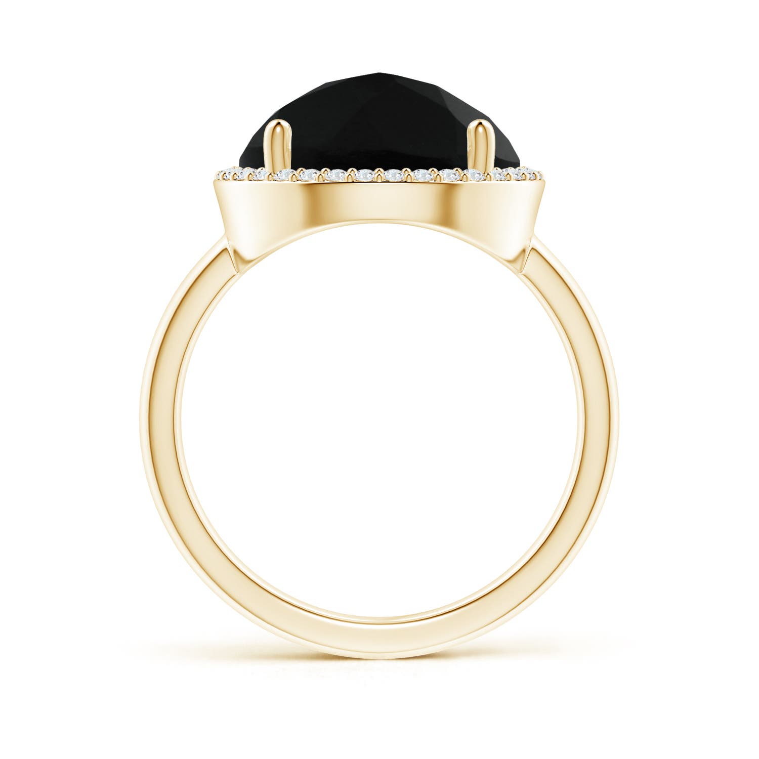 AAA - Black Onyx / 9.45 CT / 14 KT Yellow Gold