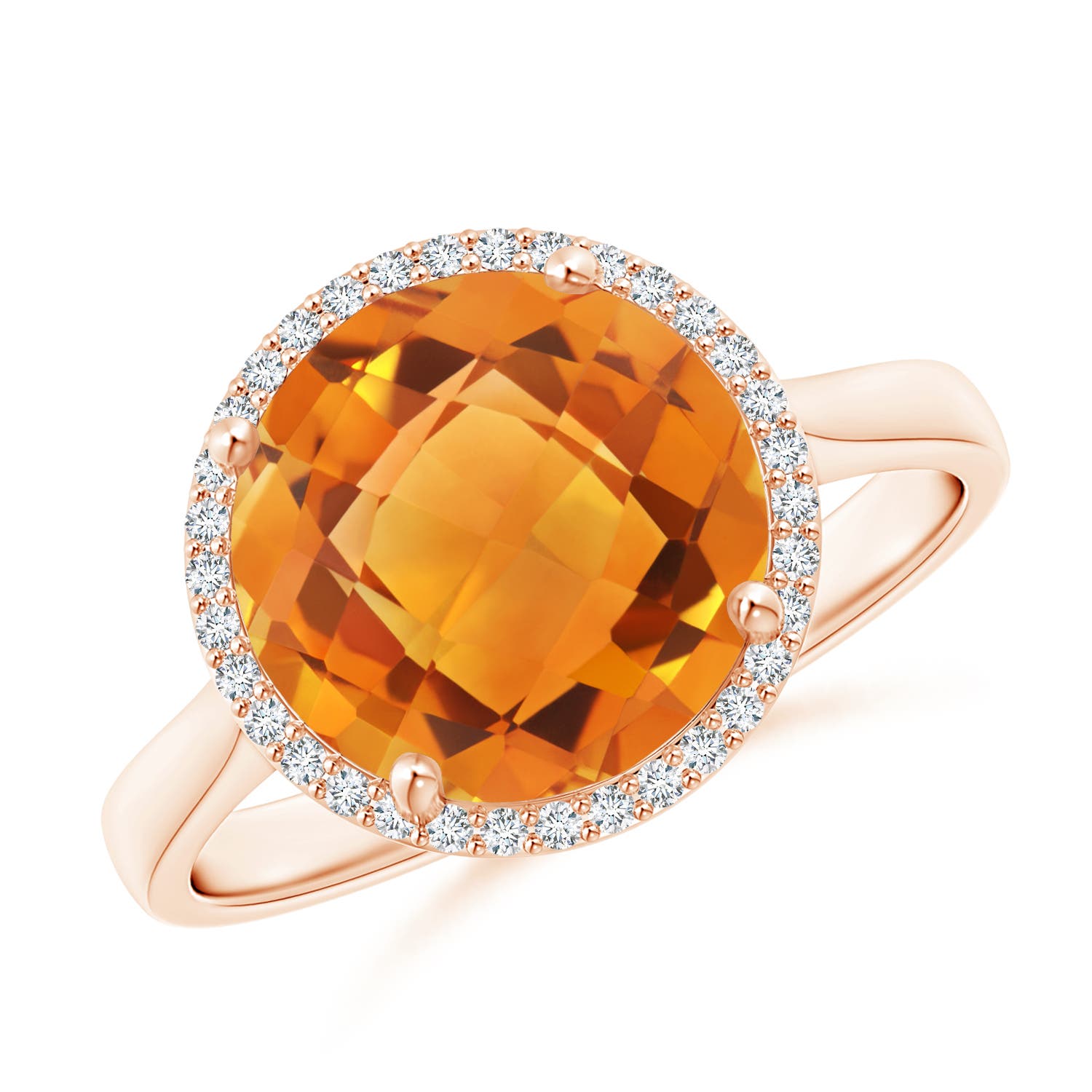 AAA - Citrine / 3.75 CT / 14 KT Rose Gold