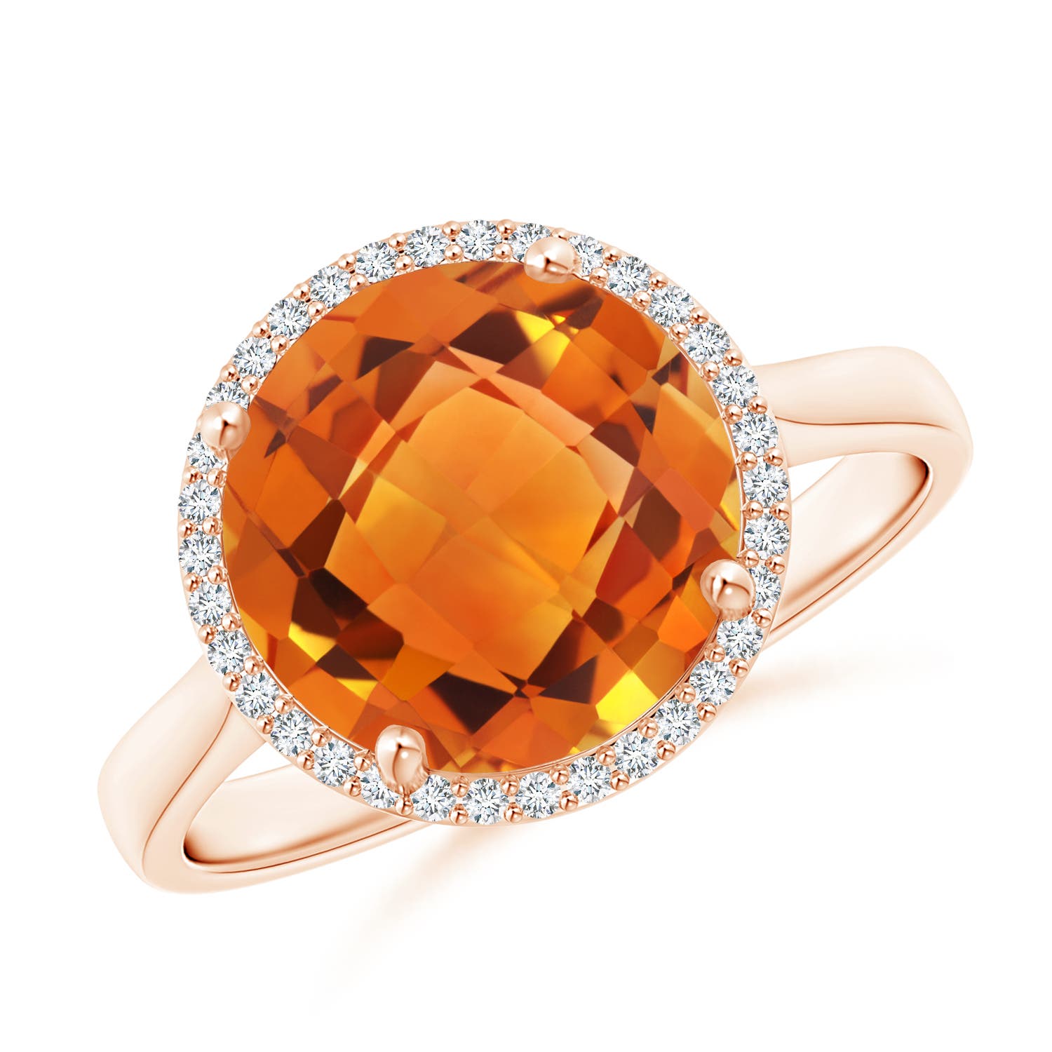 AAAA - Citrine / 3.75 CT / 14 KT Rose Gold