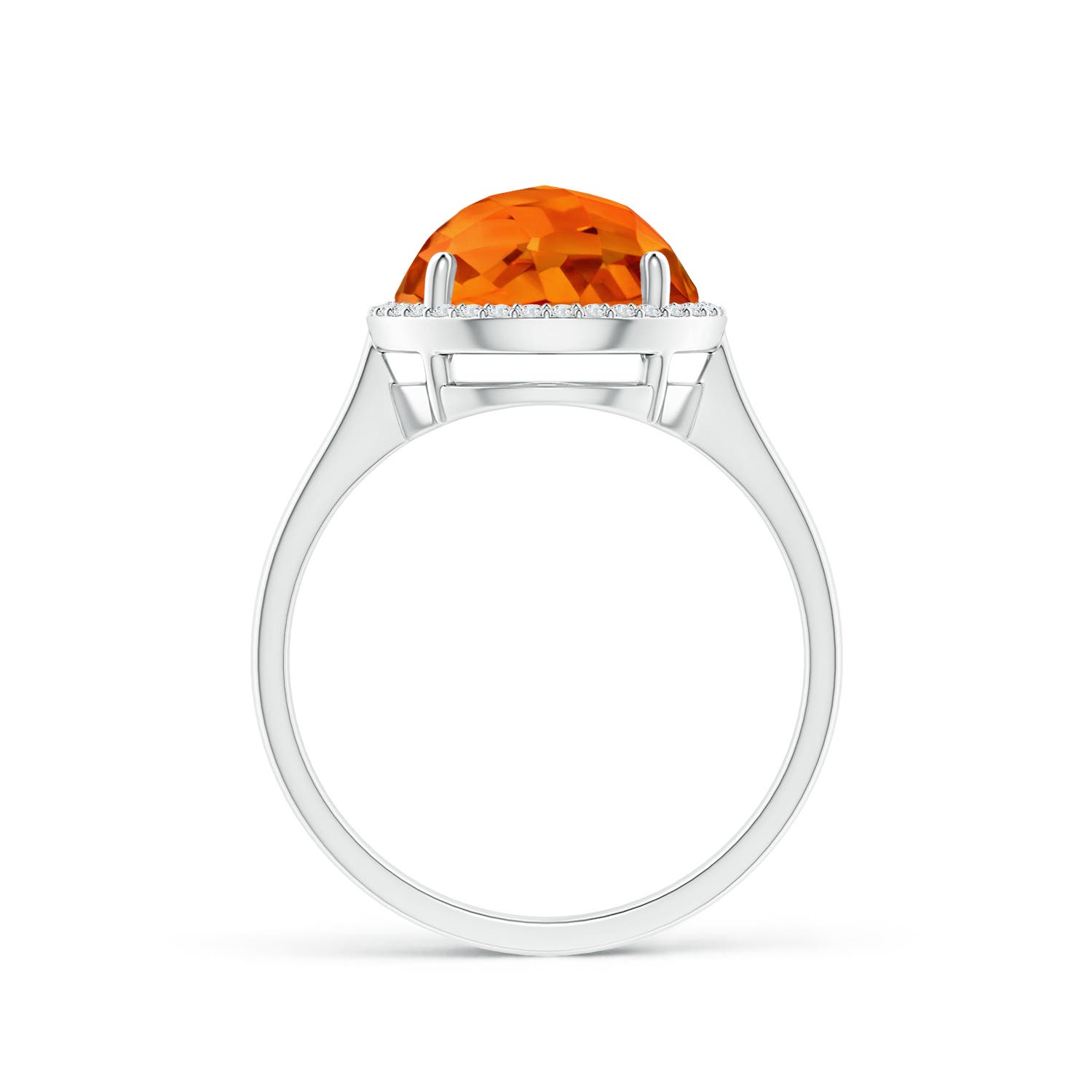 AAAA - Citrine / 3.75 CT / 14 KT White Gold