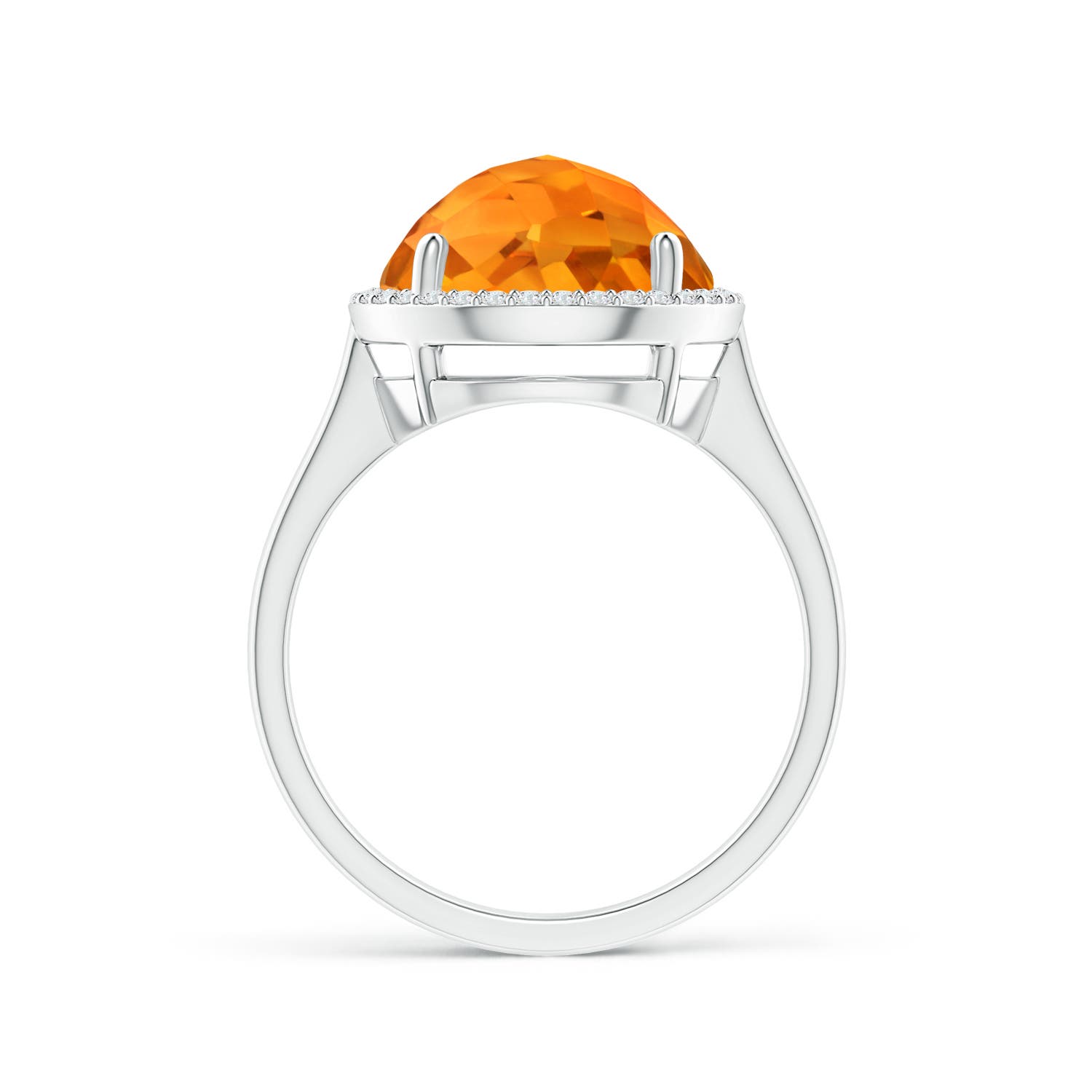 AAA - Citrine / 5.02 CT / 14 KT White Gold