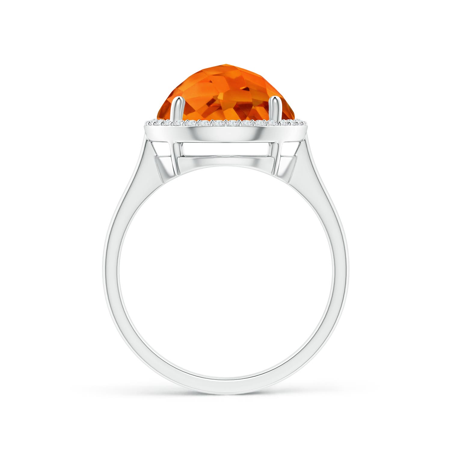 AAAA - Citrine / 5.02 CT / 14 KT White Gold