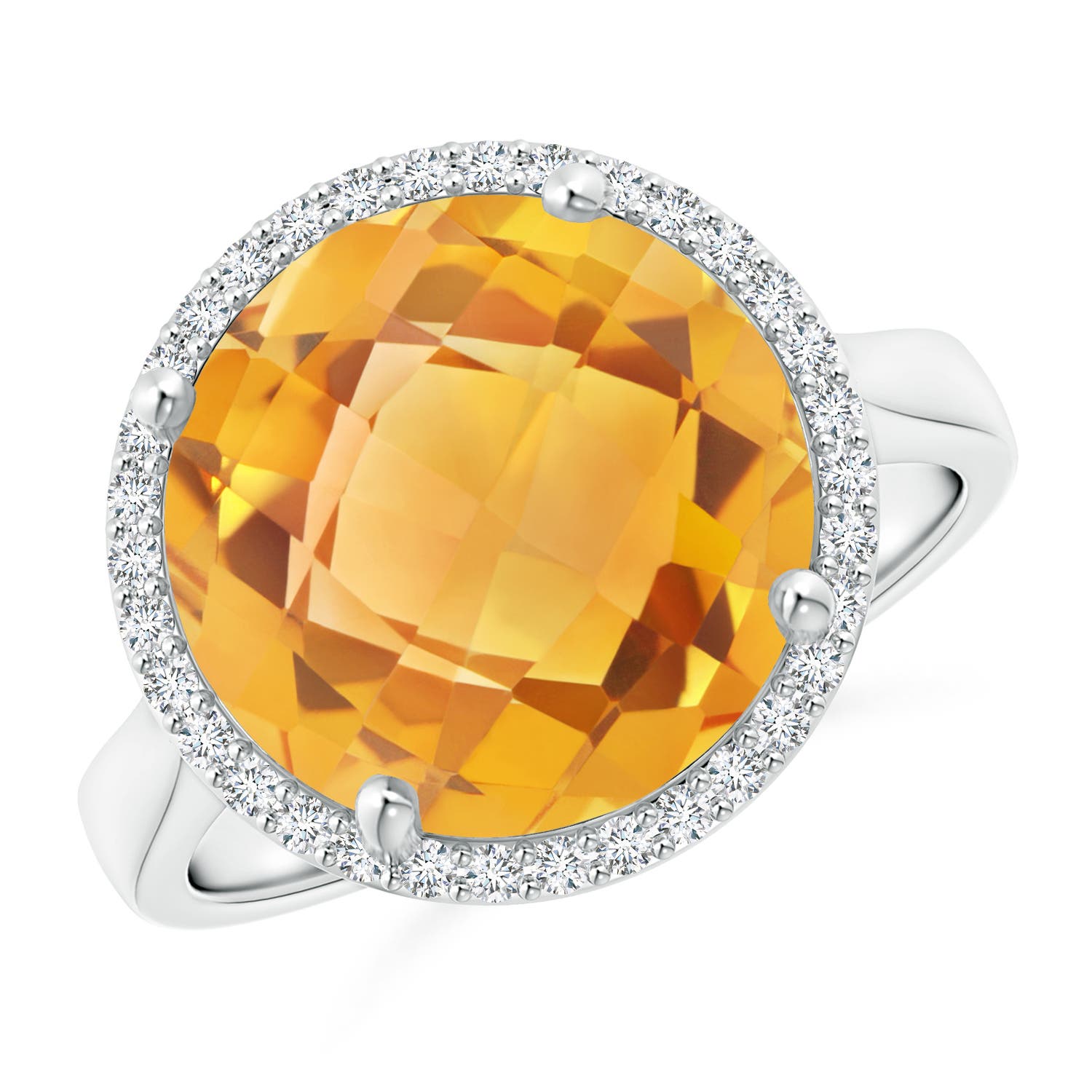 A - Citrine / 5.7 CT / 14 KT White Gold