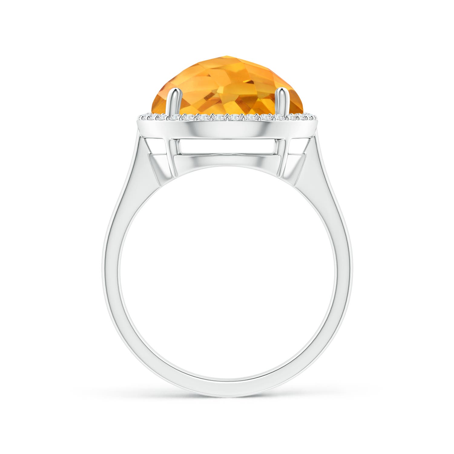 A - Citrine / 5.7 CT / 14 KT White Gold