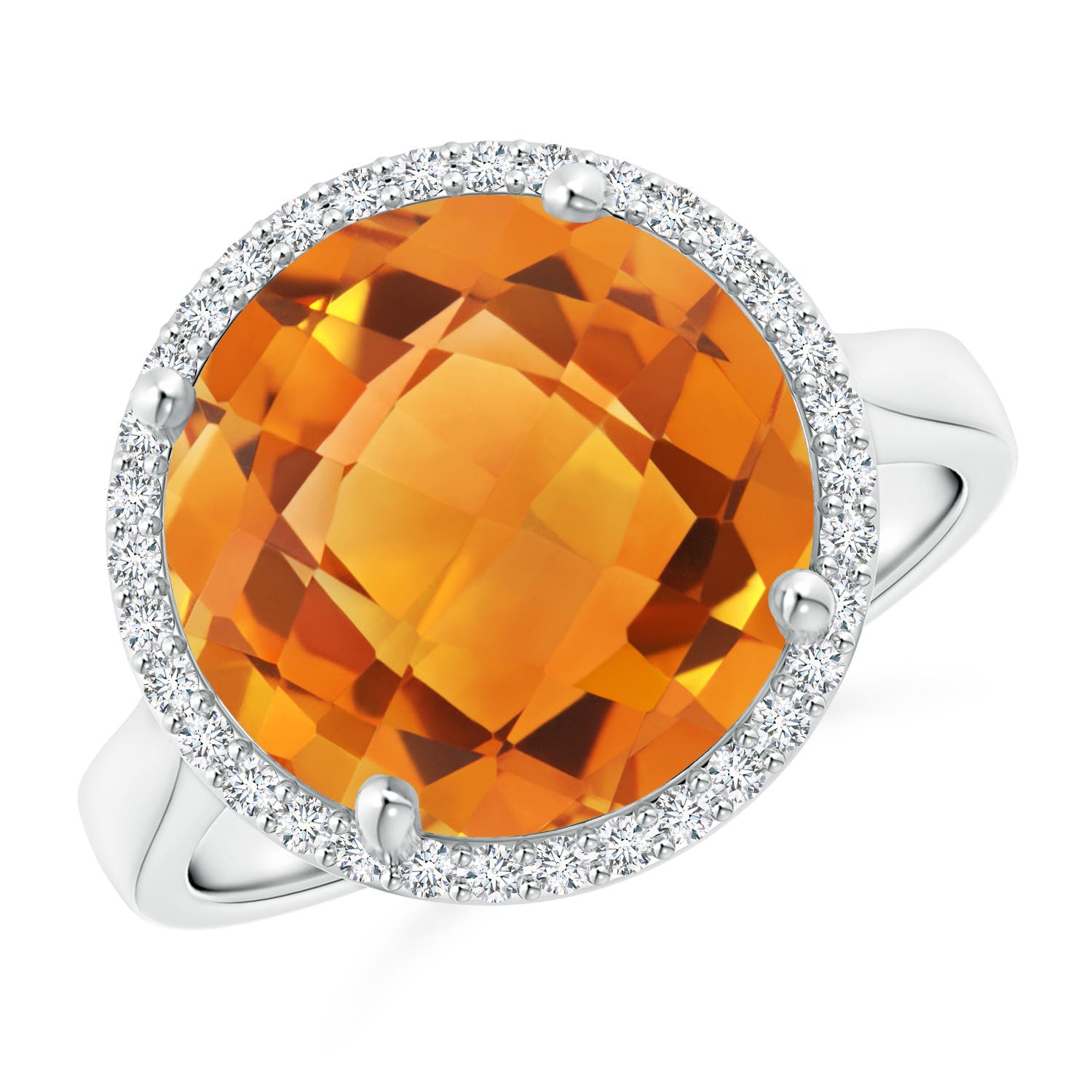 AAA - Citrine / 5.7 CT / 14 KT White Gold