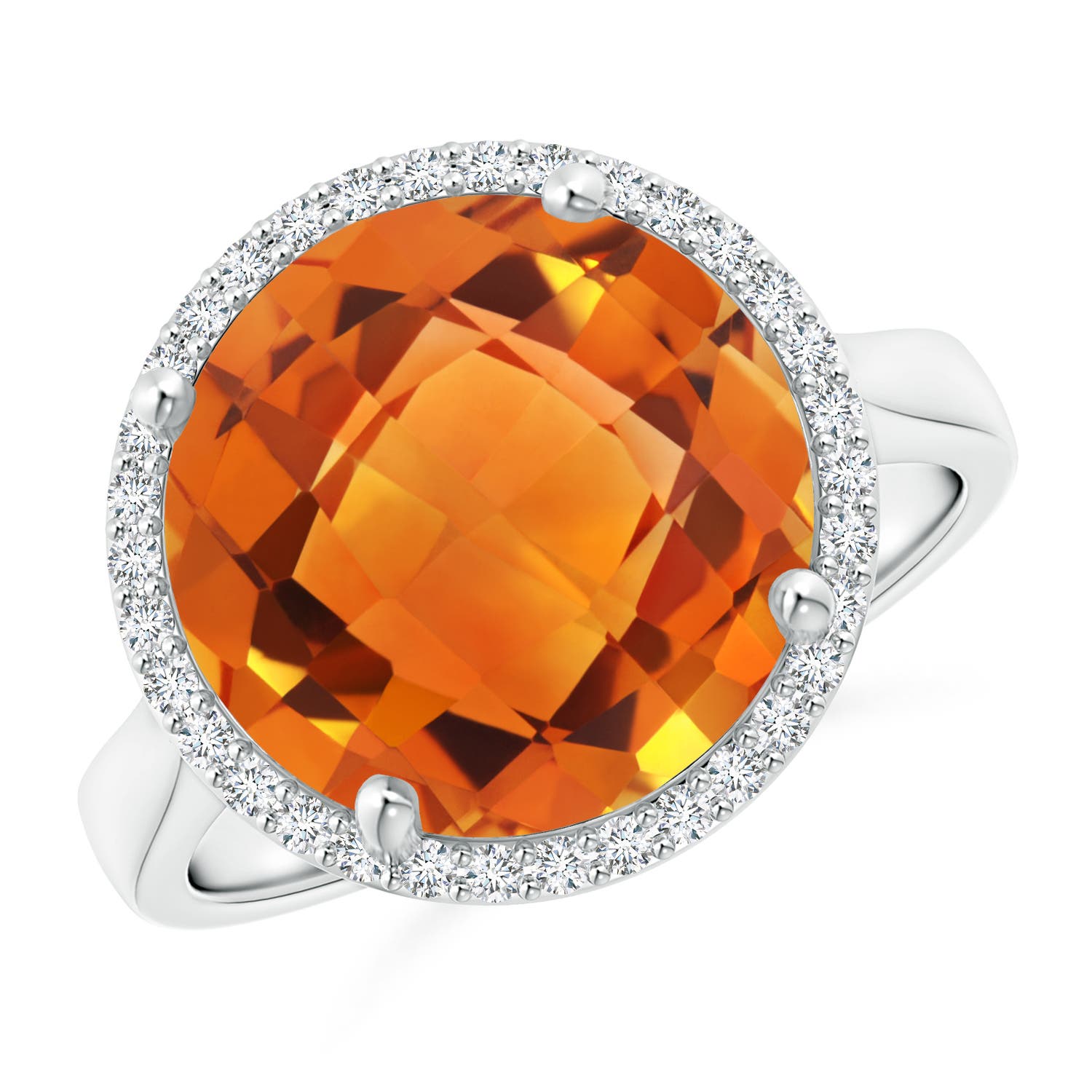 AAAA - Citrine / 5.7 CT / 14 KT White Gold