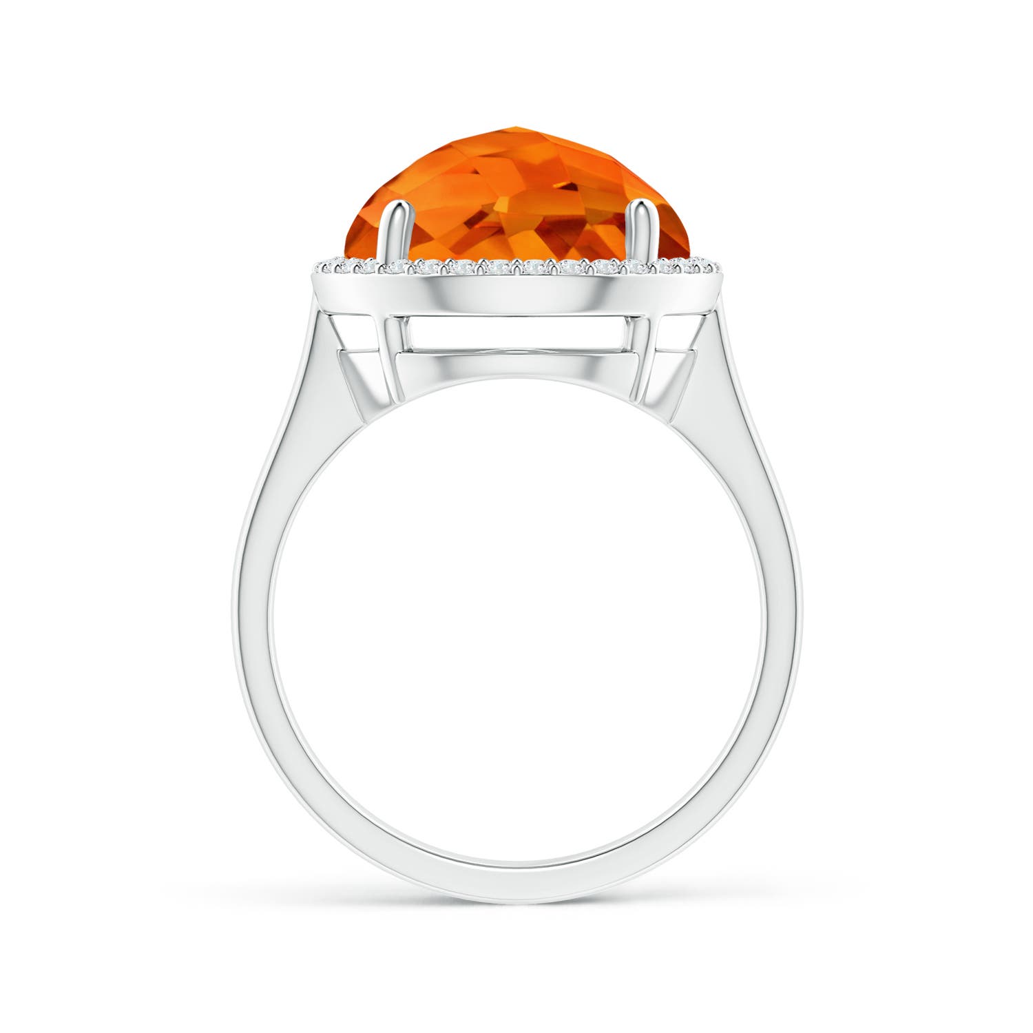 AAAA - Citrine / 5.7 CT / 14 KT White Gold