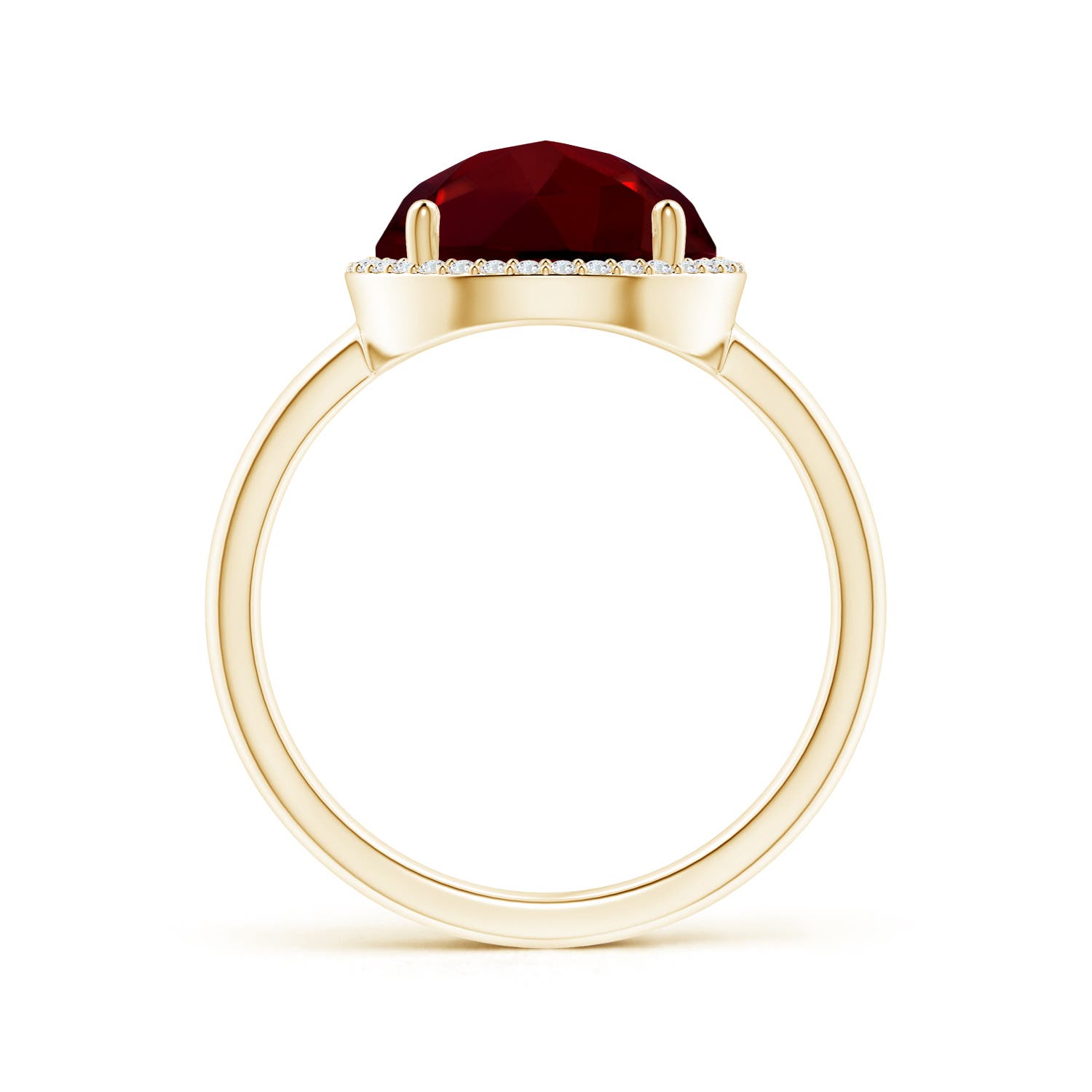 AAAA - Garnet / 4.99 CT / 14 KT Yellow Gold