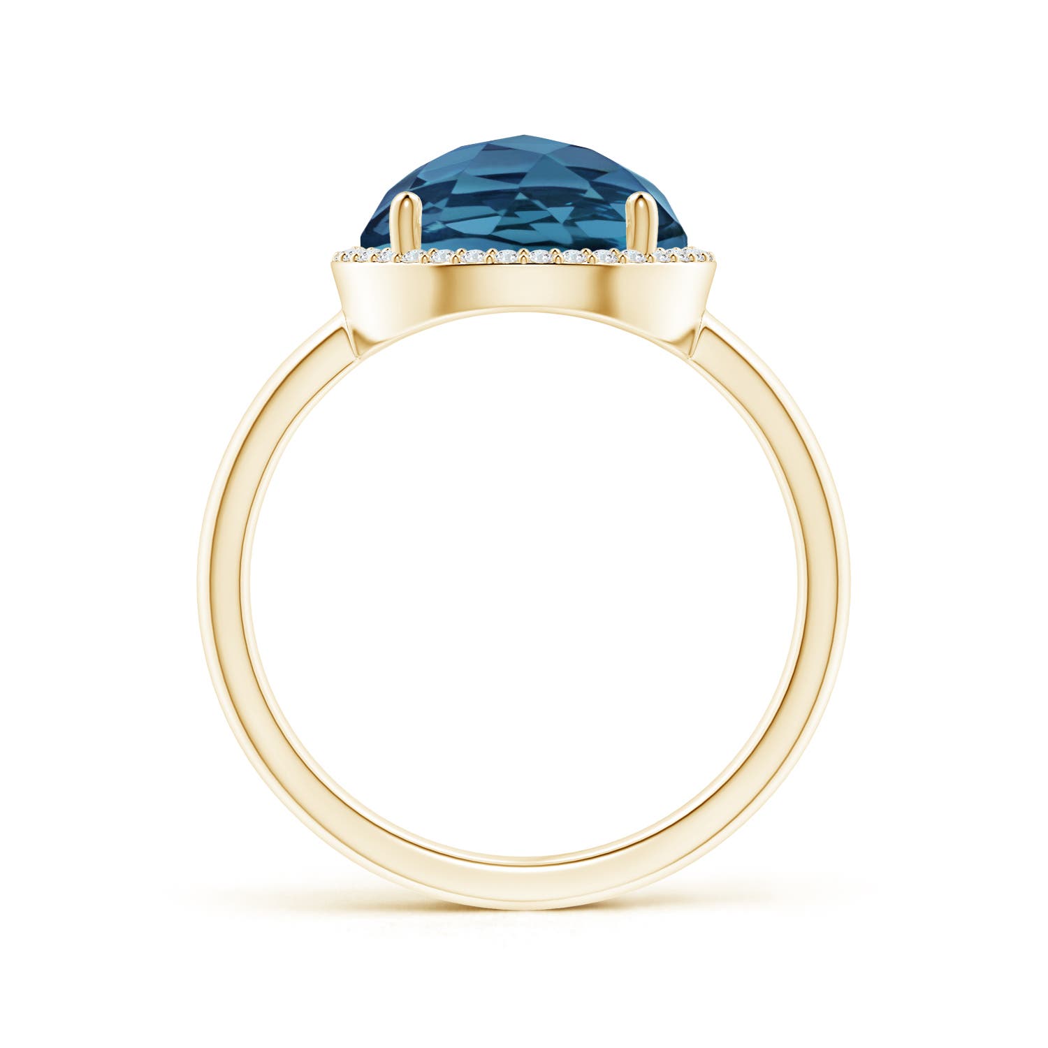 AA - London Blue Topaz / 4.9 CT / 14 KT Yellow Gold