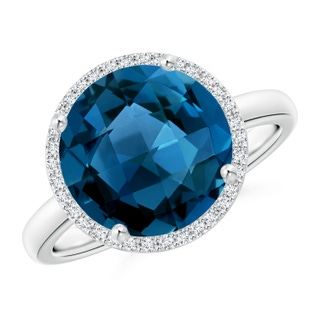 Round AAAA London Blue Topaz