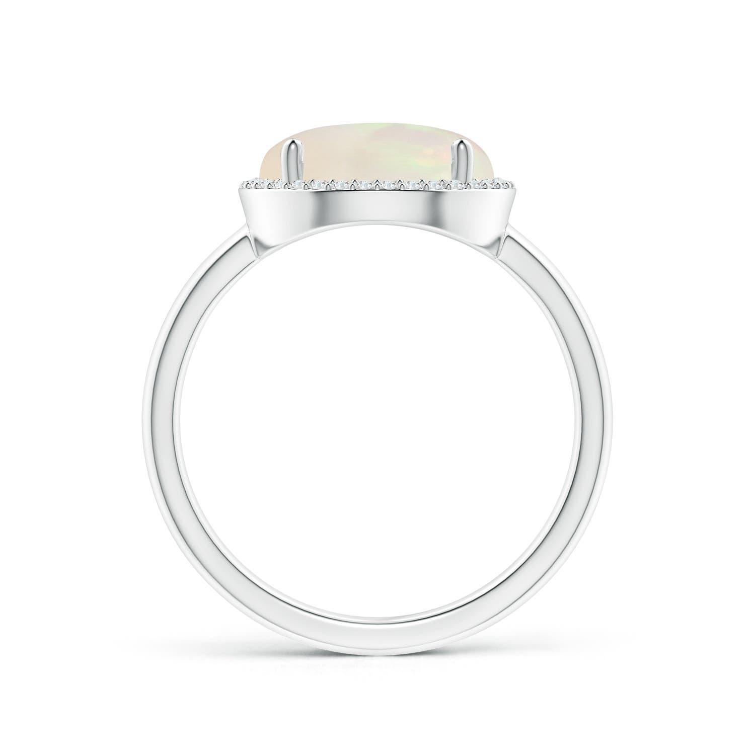 A - Opal / 2 CT / 14 KT White Gold