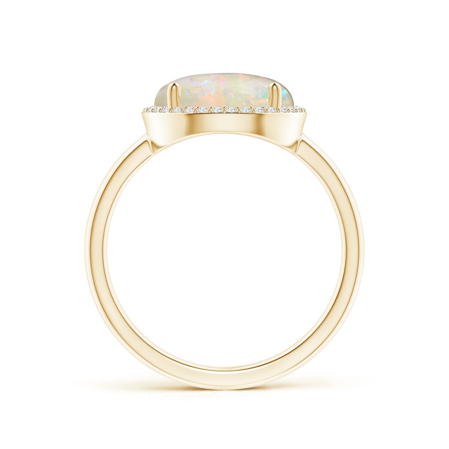 AAAA - Opal / 2 CT / 14 KT Yellow Gold