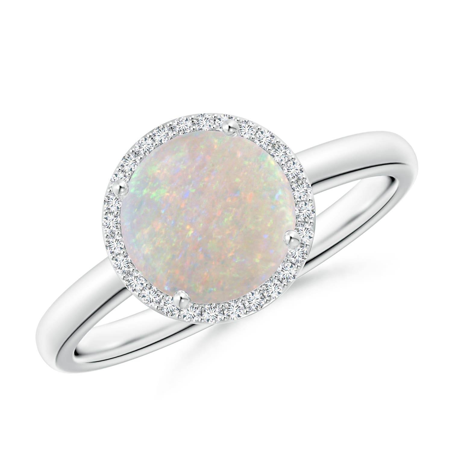 AA - Opal / 1.23 CT / 14 KT White Gold