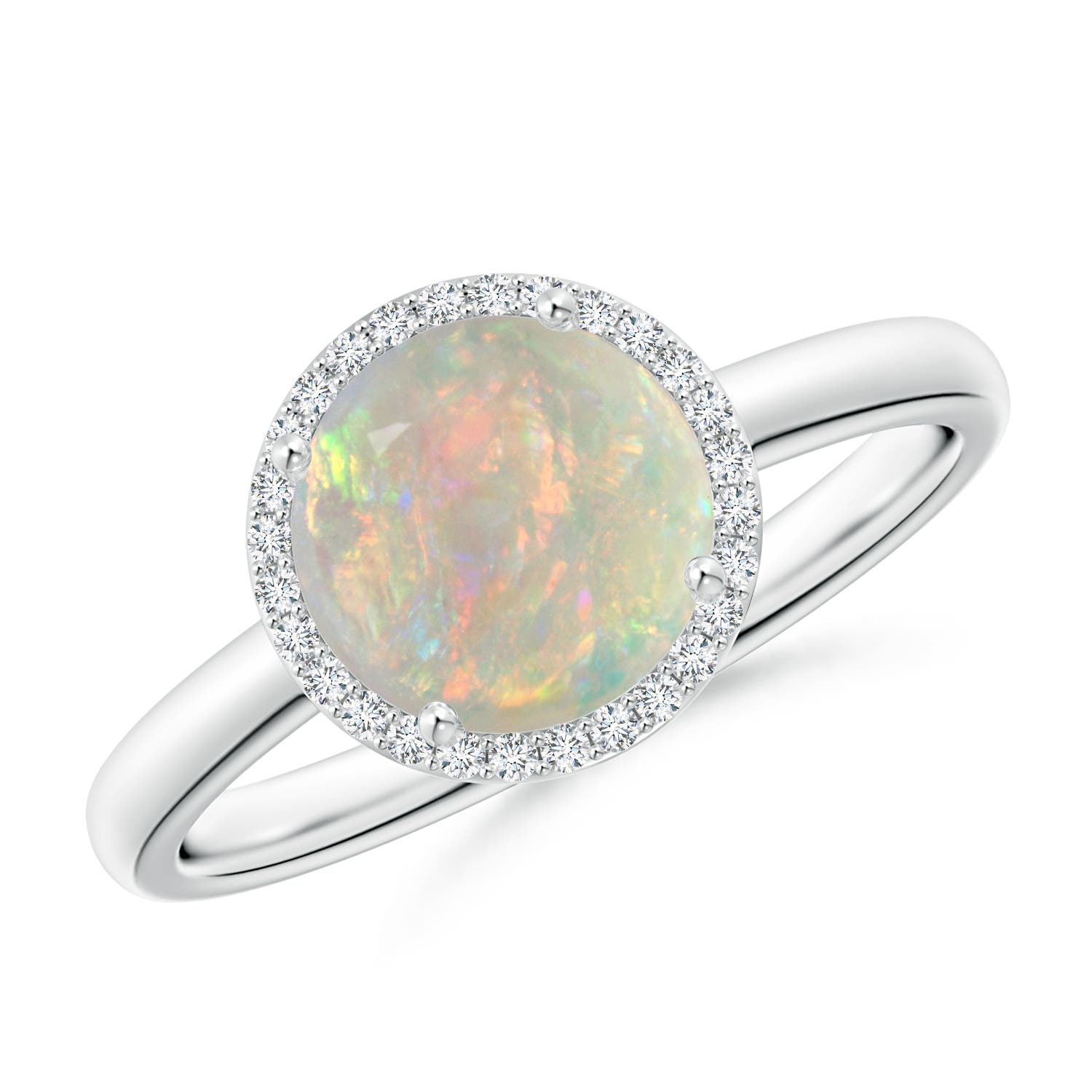 AAAA - Opal / 1.23 CT / 14 KT White Gold